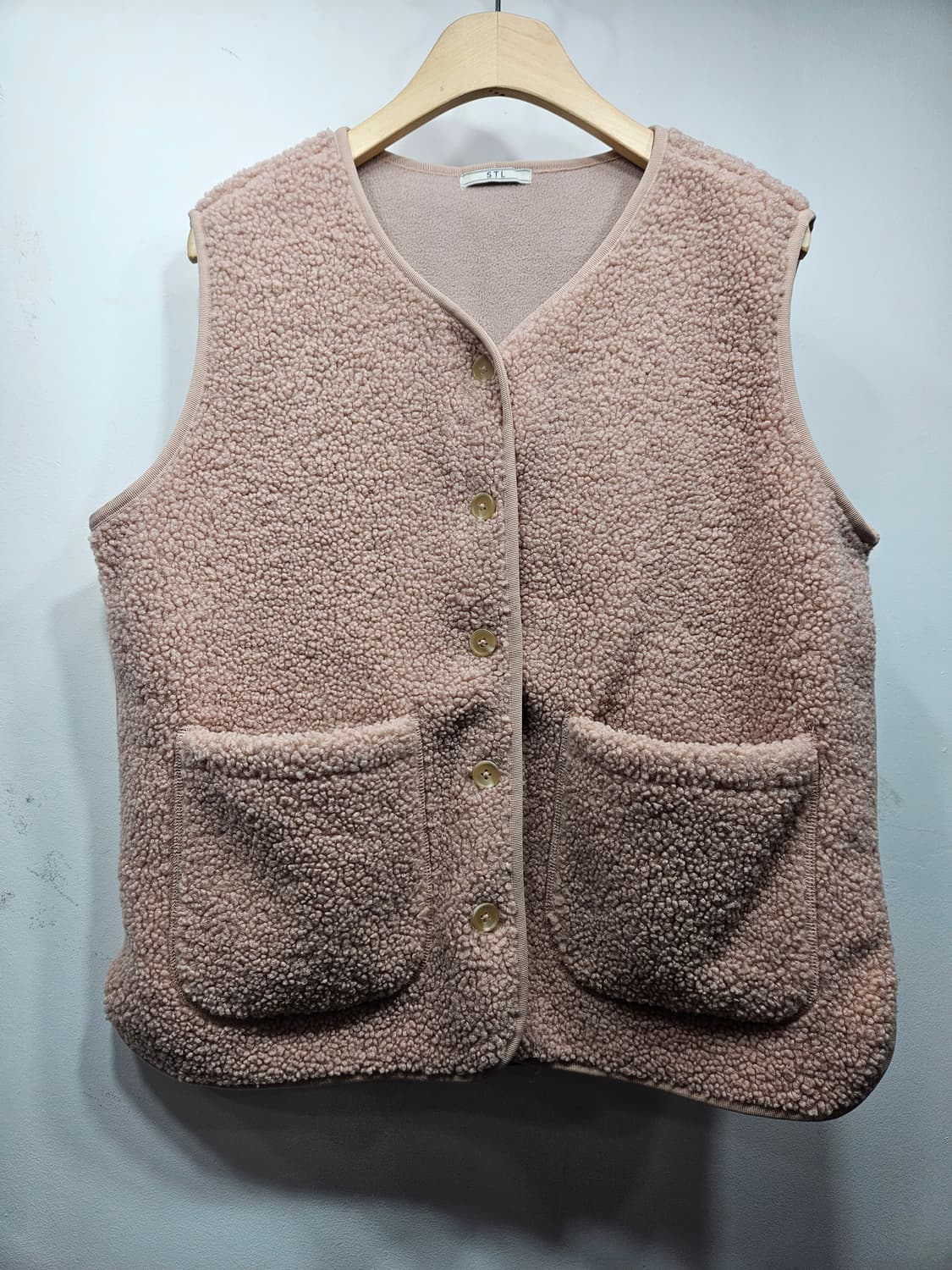 STL 뽀글이 털 조끼 베스트 M 상품이미지6