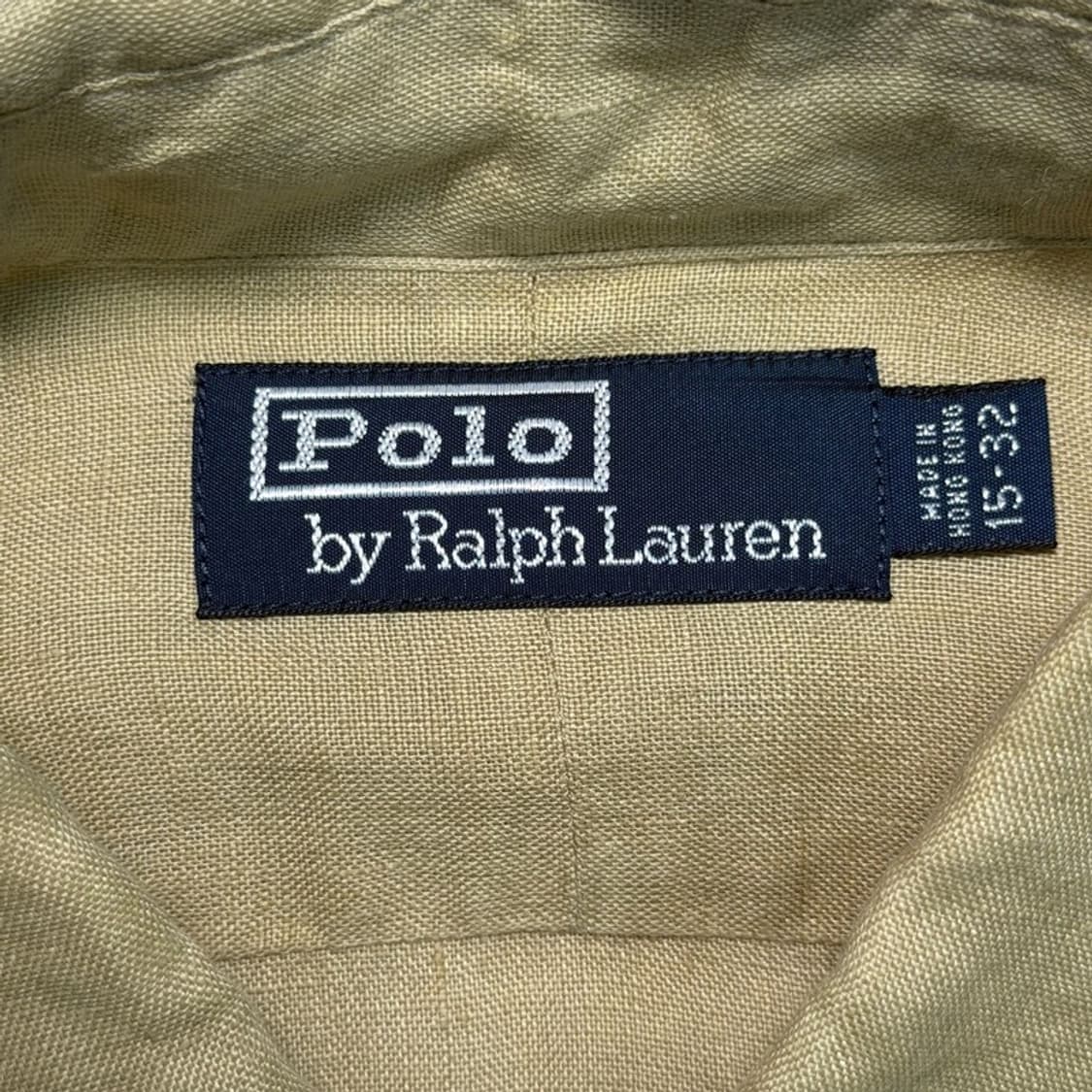 폴로 랄프로렌 커스텀핏 린넨 100% 셔츠 베이지 15-32 상품이미지3