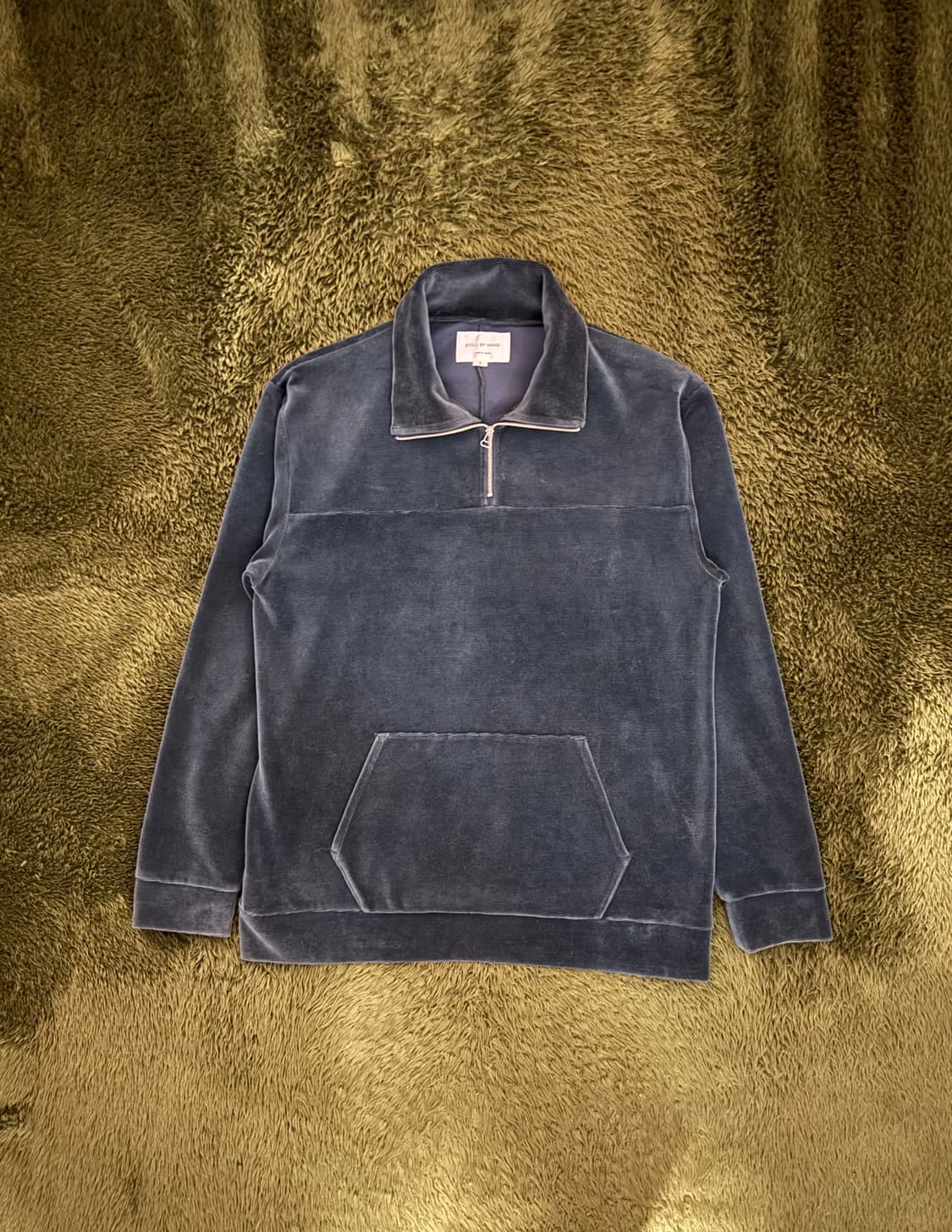 [2] Still By Hand 스틸바이핸드 코듀로이 패널 쿼터 집업 상품이미지1