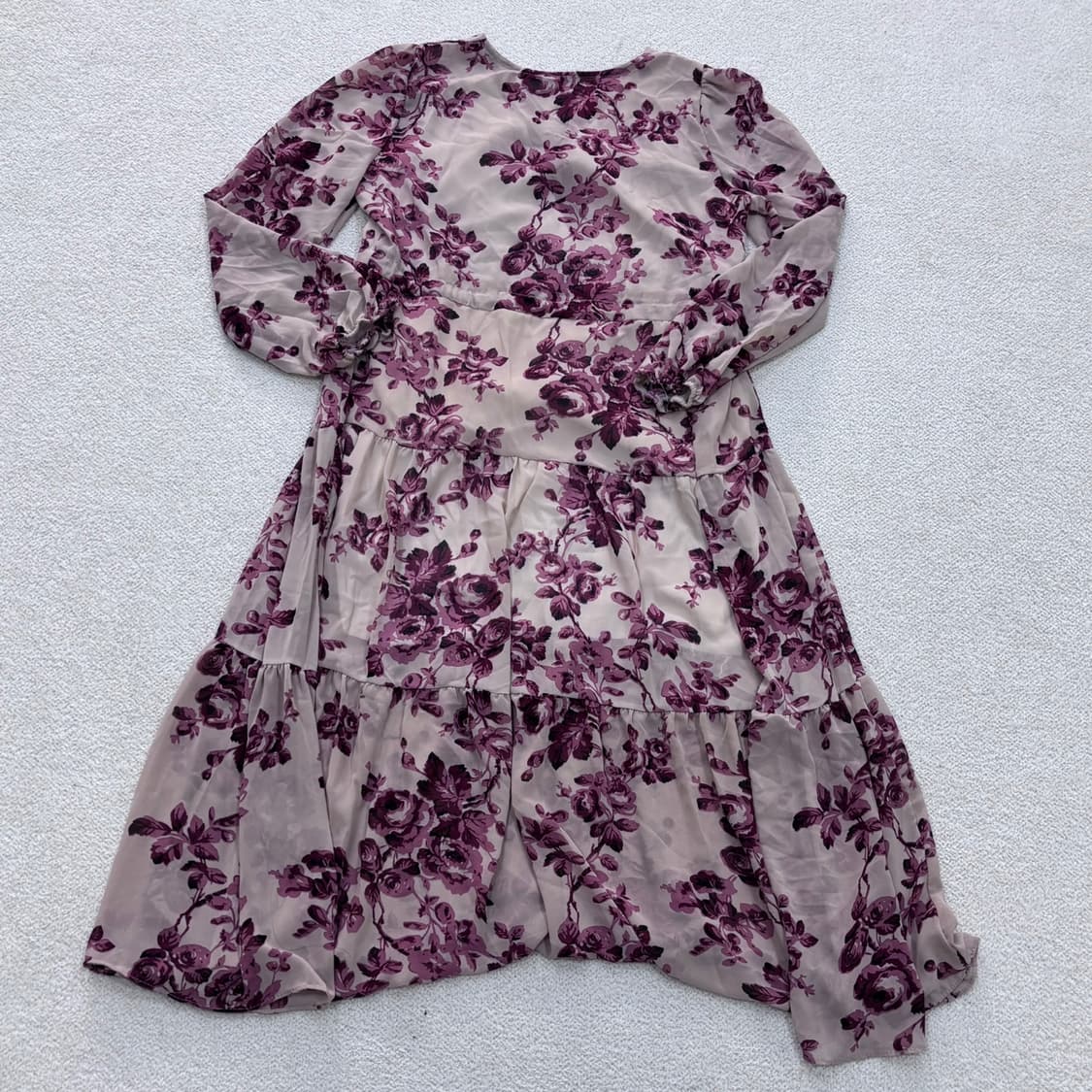 실측확인 빈티지 플로워 원피스 0423E 상품이미지2