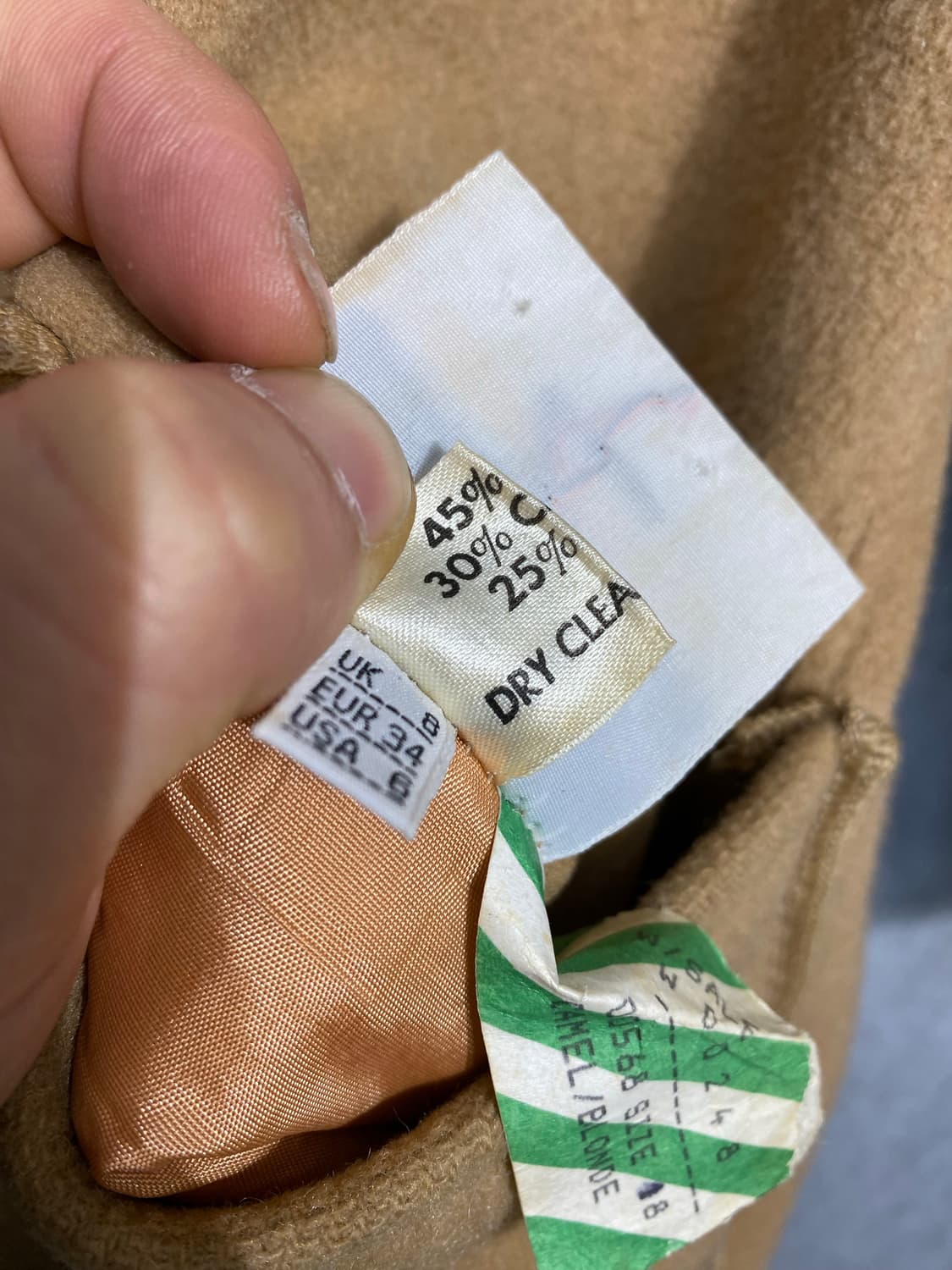 [34] 90s Weatherall 잉글랜드 메이드 캐시미어 코트 상품이미지6