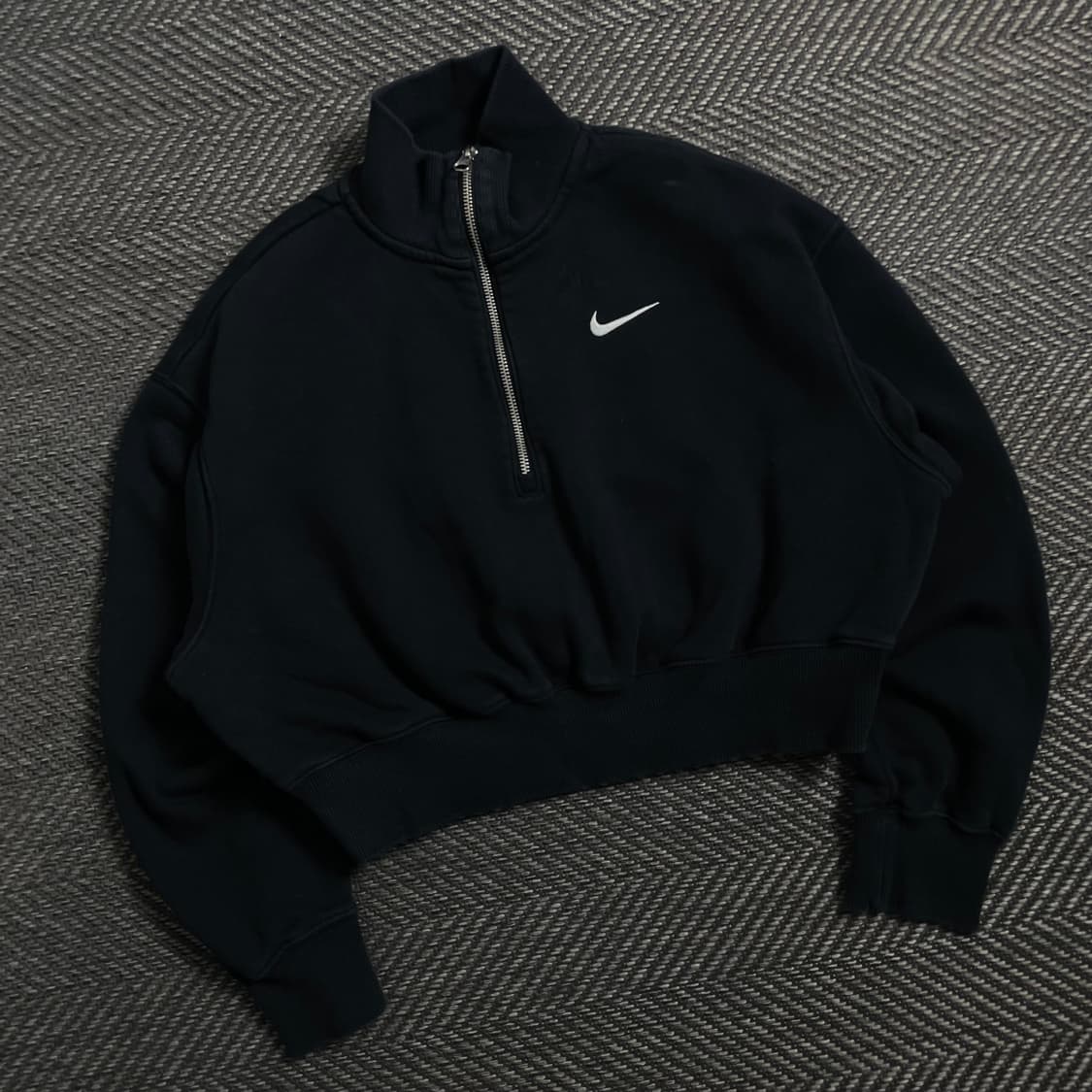 나이키 우먼스 크롭 하프집업 스웻 셔츠 y 4435 상품이미지1