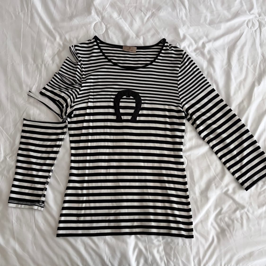 Aigner 스트라이프 슬리브 emo punk 상품이미지1