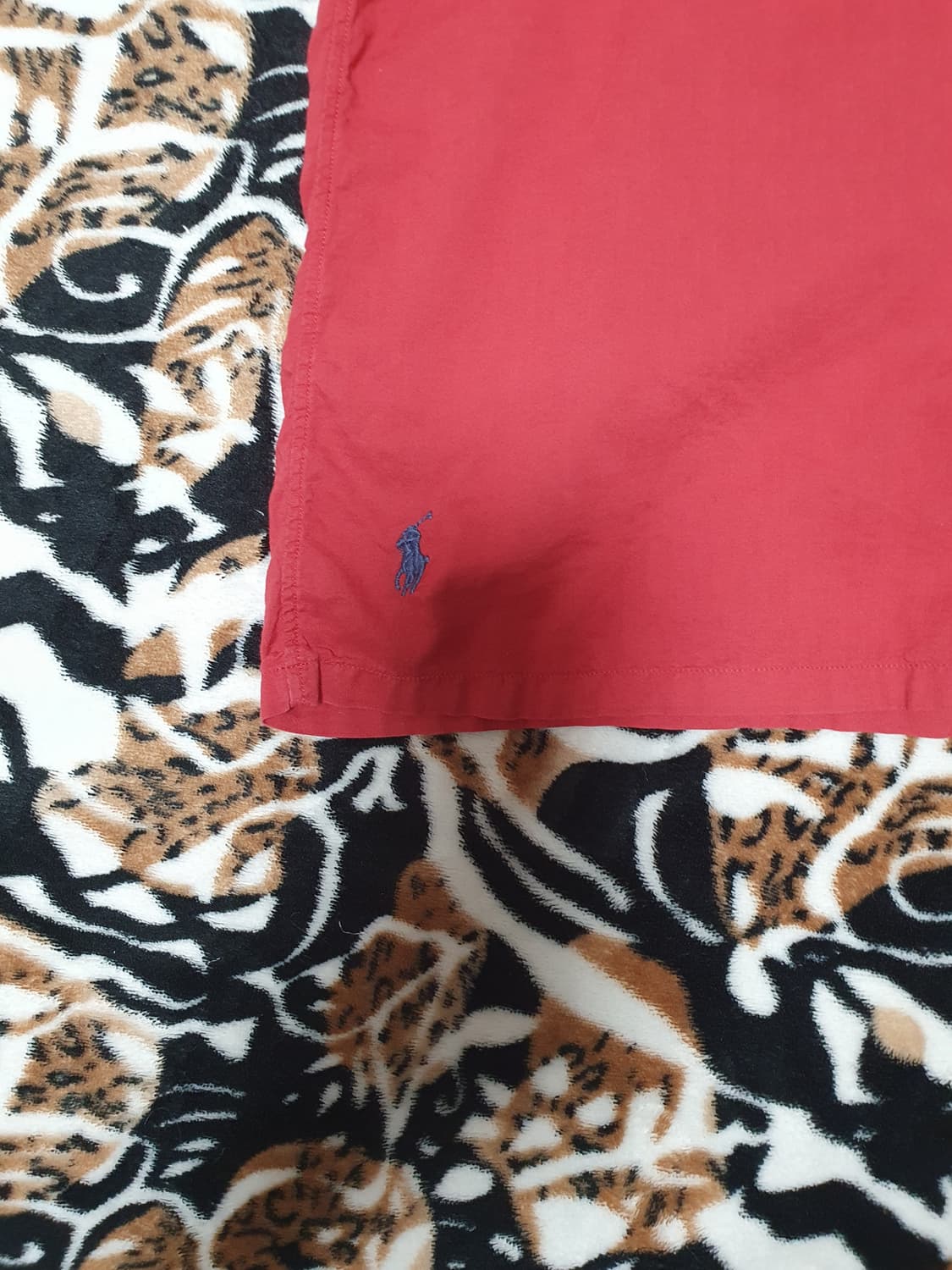 폴로 셔츠 빨간색 L 상품이미지2