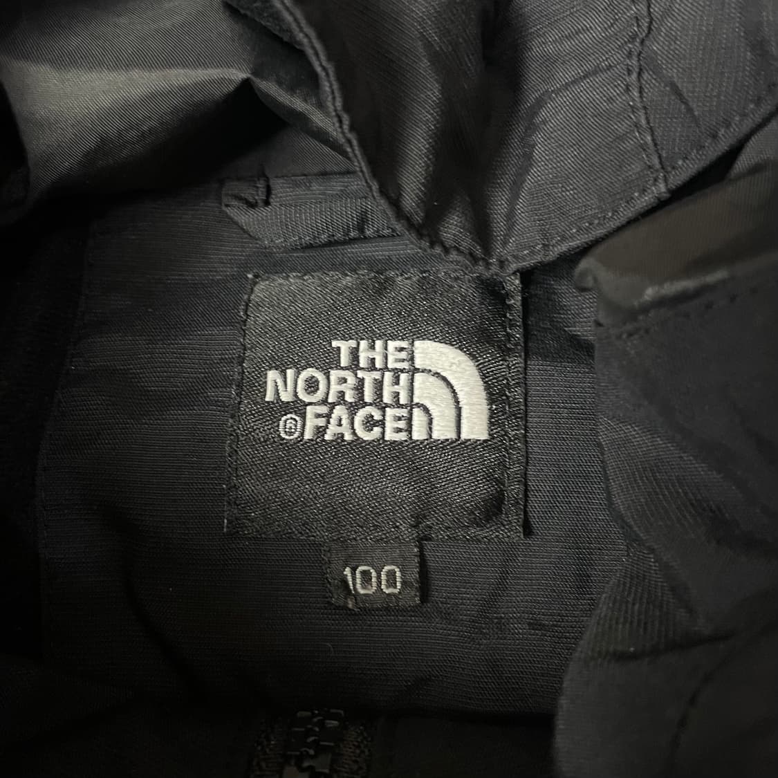 노스페이스 블랙 화이트패치 나일론 바람막이 자켓 L 상품이미지4