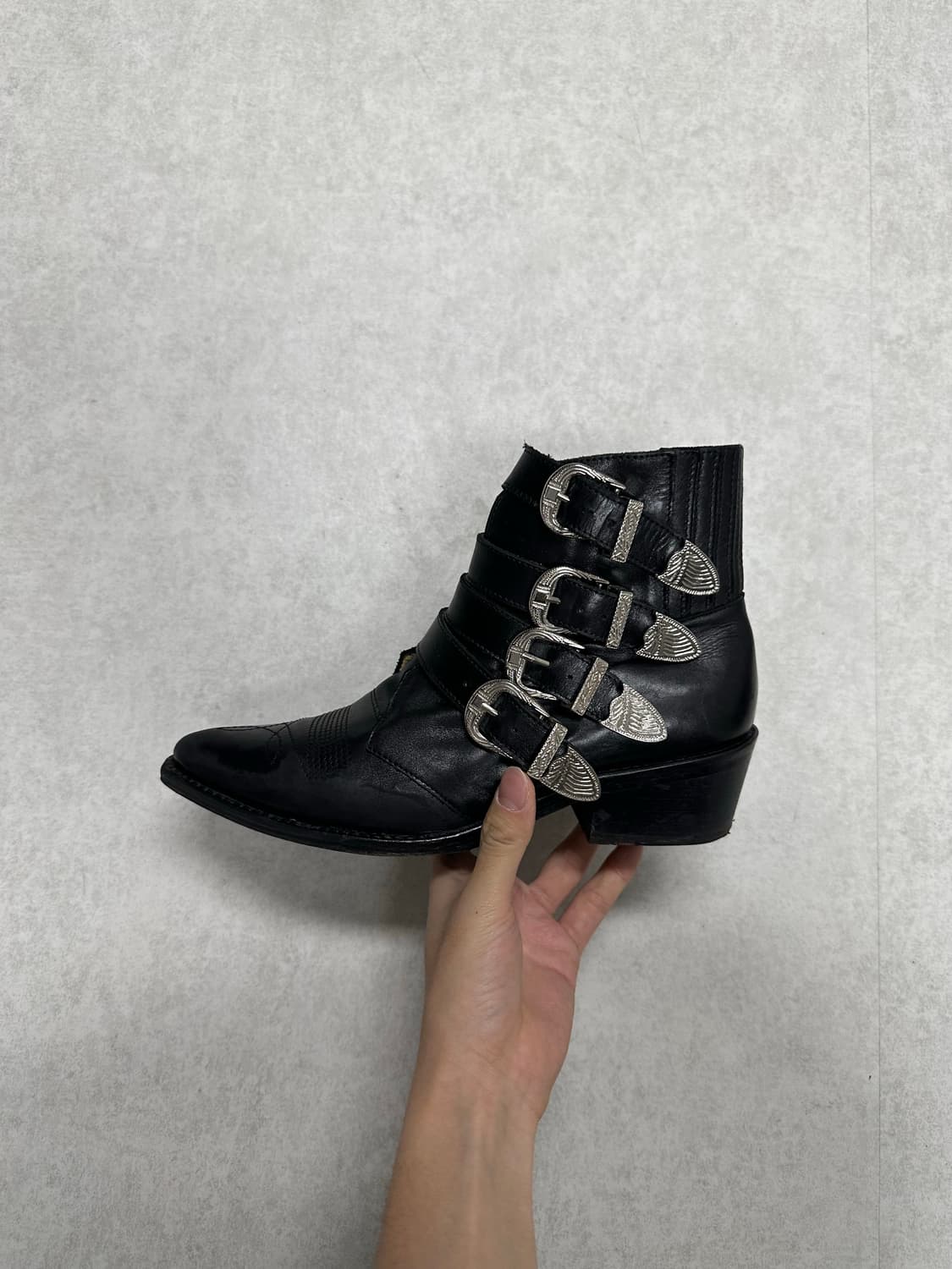  TOGA PULLA 가죽 버클 웨스턴 부츠  상품이미지3