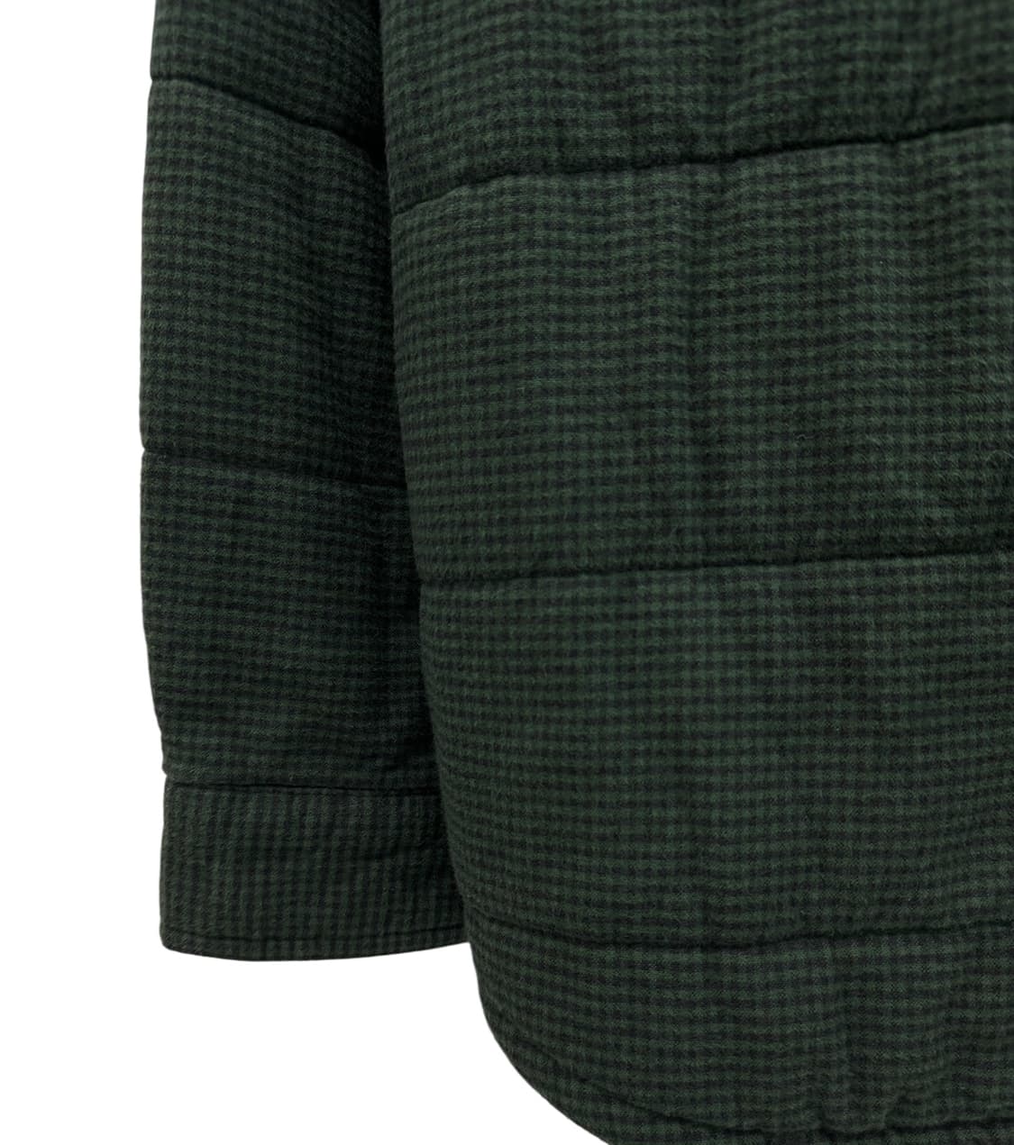 엘엘빈 깅엄체크 누빔자켓 다크그린 (M~L) 상품이미지5