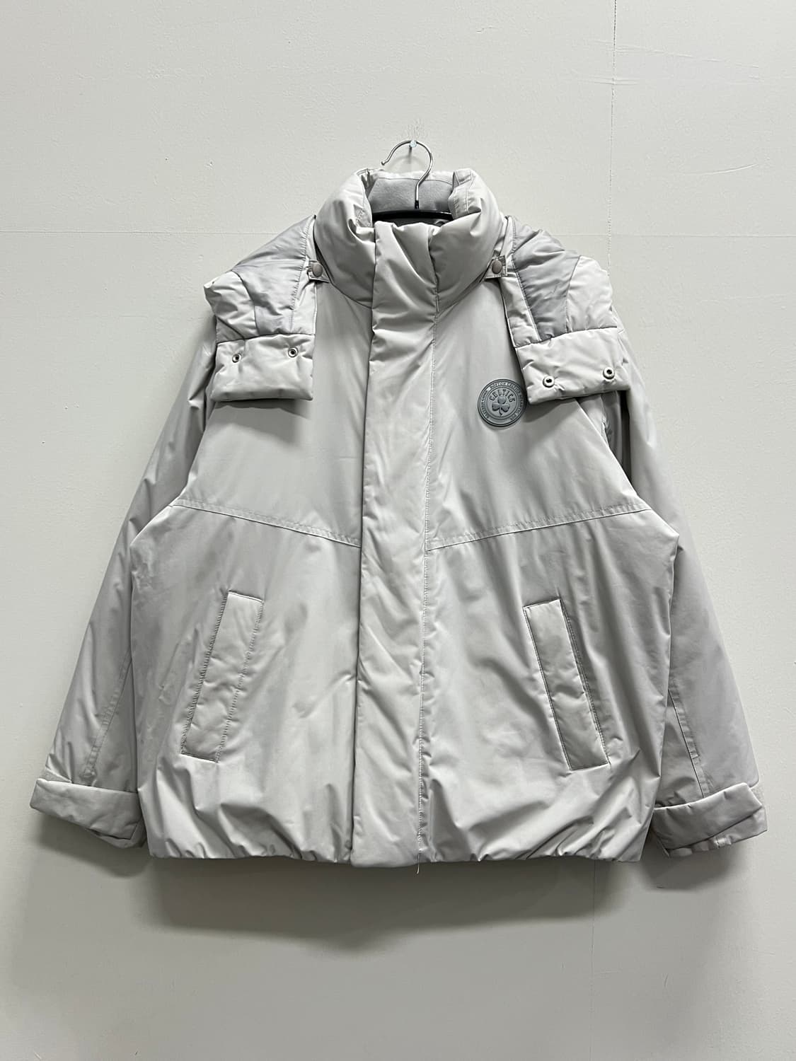 (S) NBA 소로나 씬다운 숏기장 패딩 자켓 라이트그레이 상품이미지2