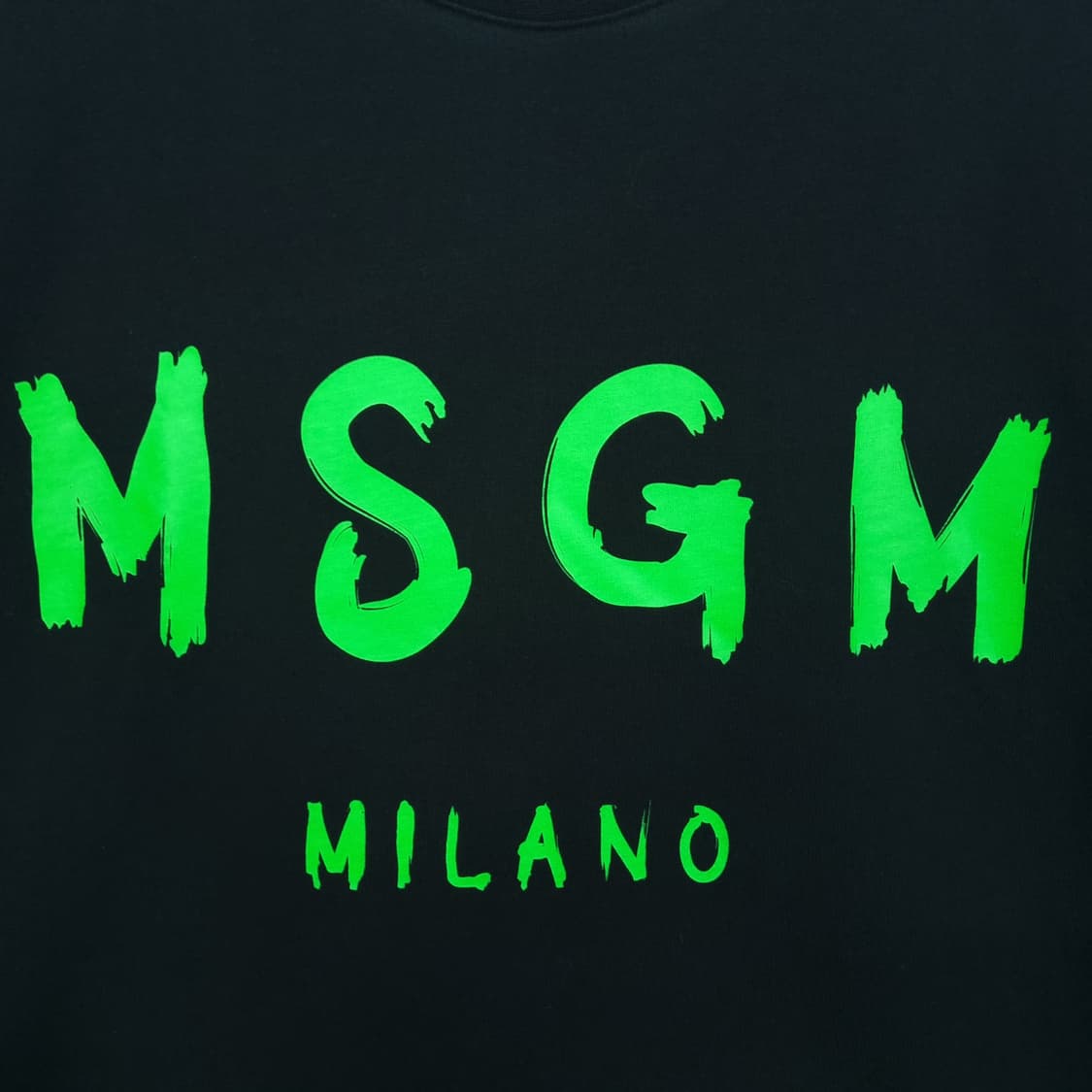 MSGM 빅로고 반팔 티셔츠 블랙 상품이미지3