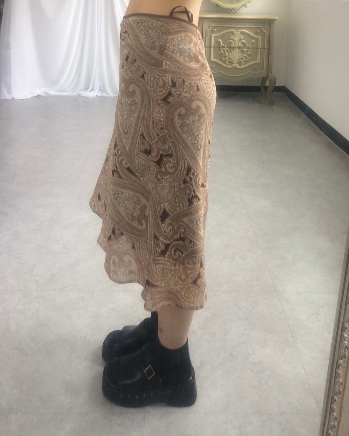 Ethnic pattern midi skirt 상품이미지5