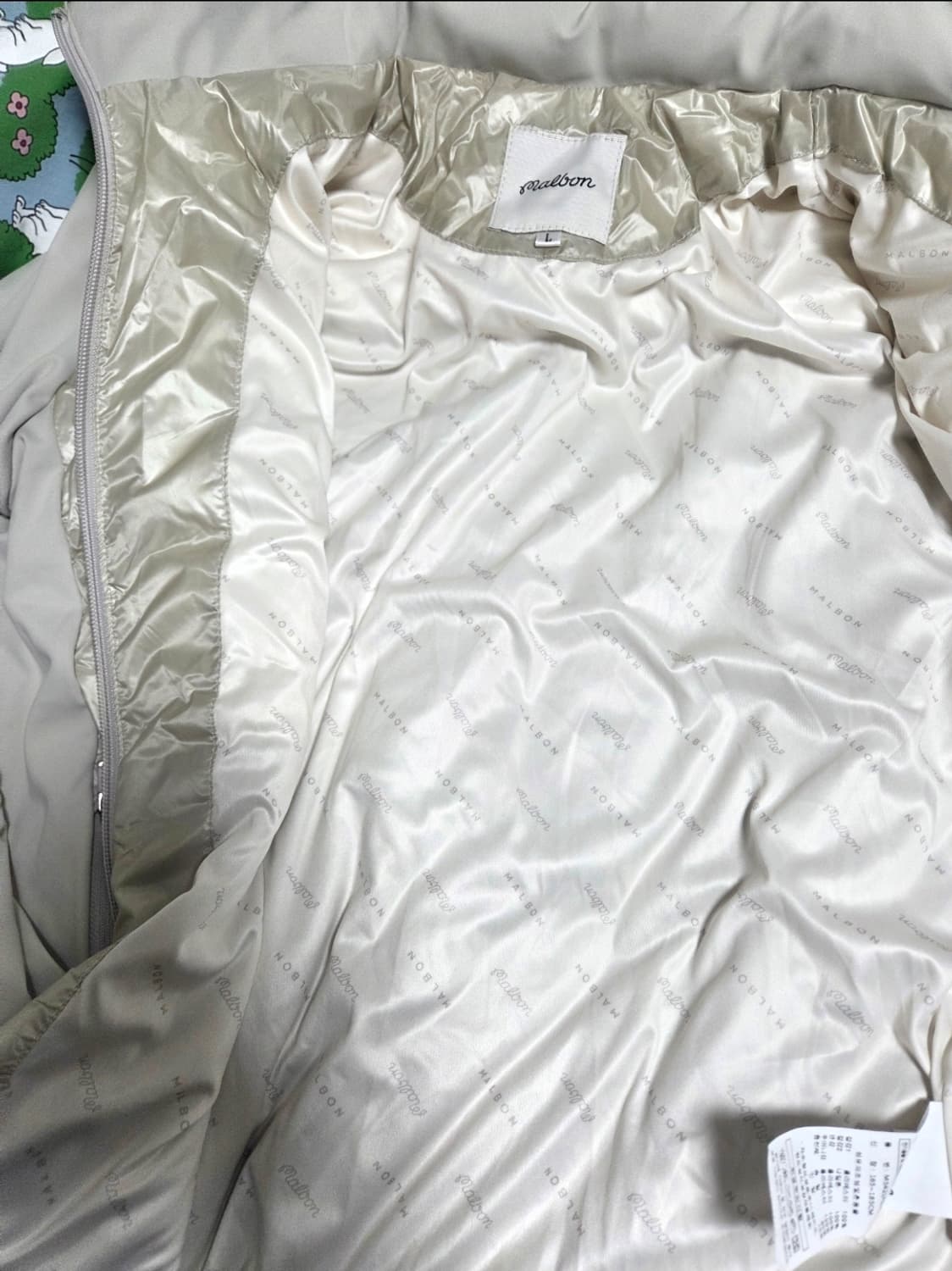 (말본골프정품, 새상품)남성 다운 자켓 아이보리 L 상품이미지4