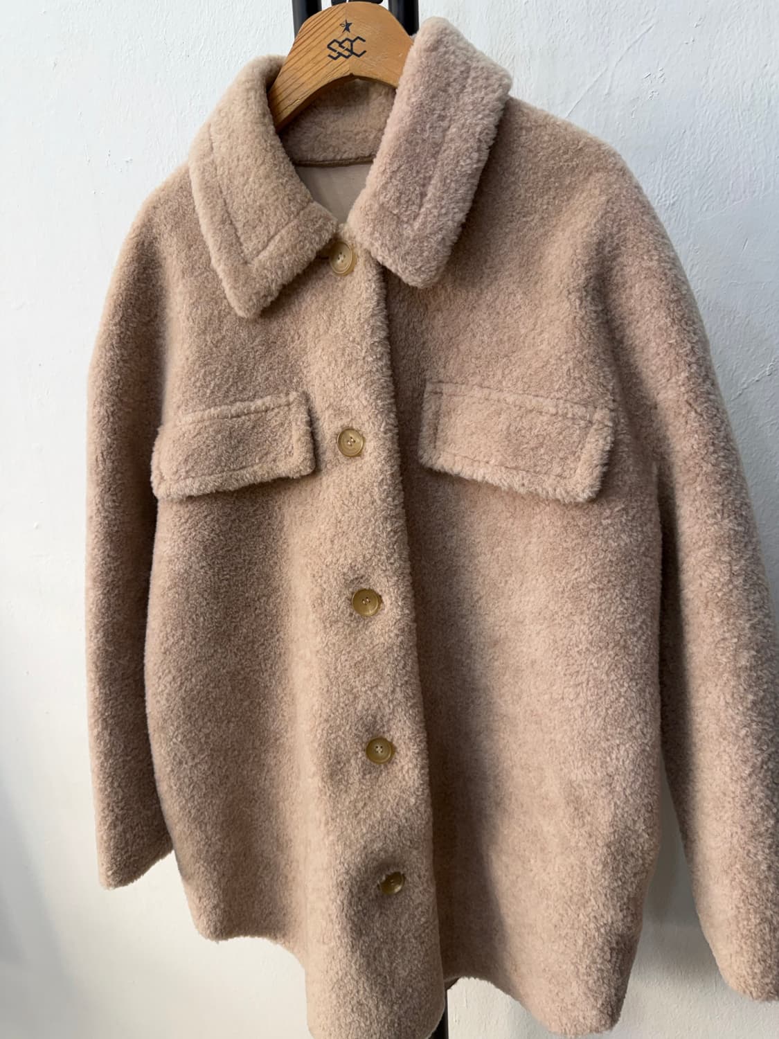 정품) ORR 오르 부클레 오버사이즈 안감 가죽 코트 자켓 XS 상품이미지3