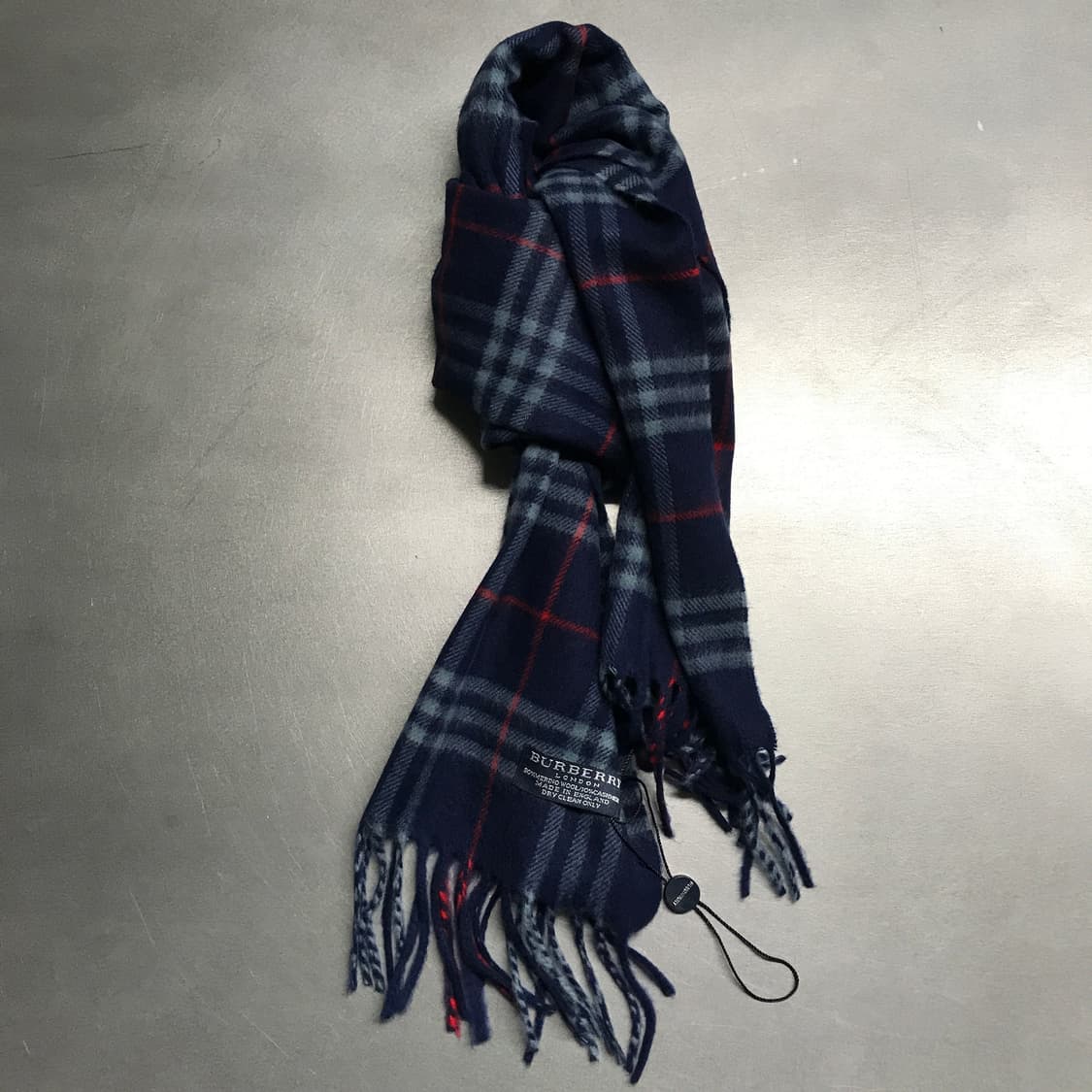 버버리 정품 울/캐시미어 머플러 네이비 상품이미지1