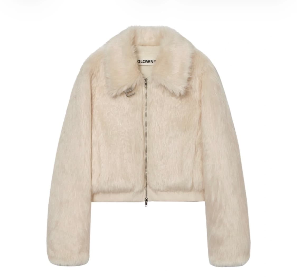 글로니 리반 퍼 자켓 아이보리 상품이미지1