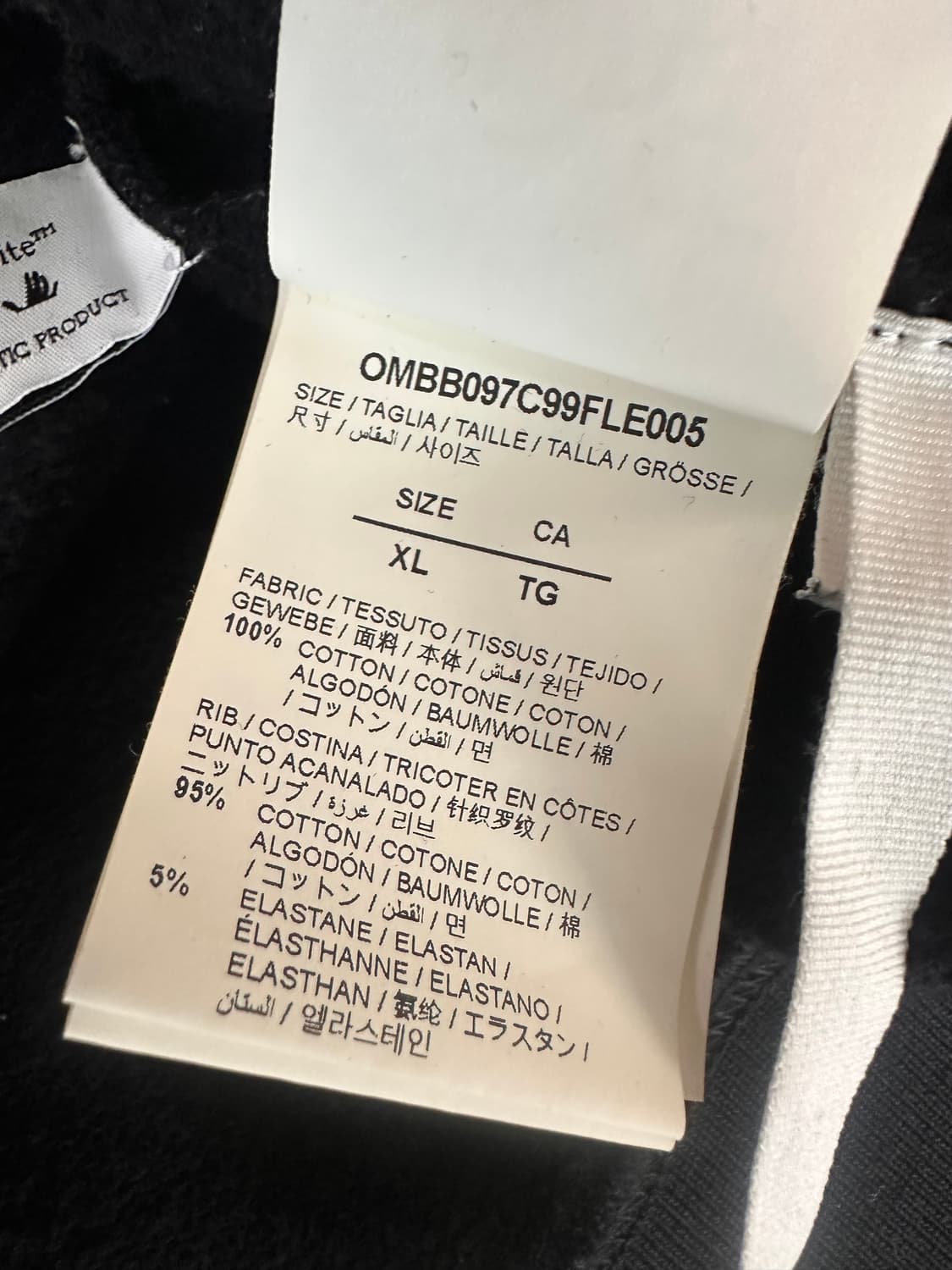 (XL)오프화이트 22SS 디아그 탭 오버후드 블랙 상품이미지6