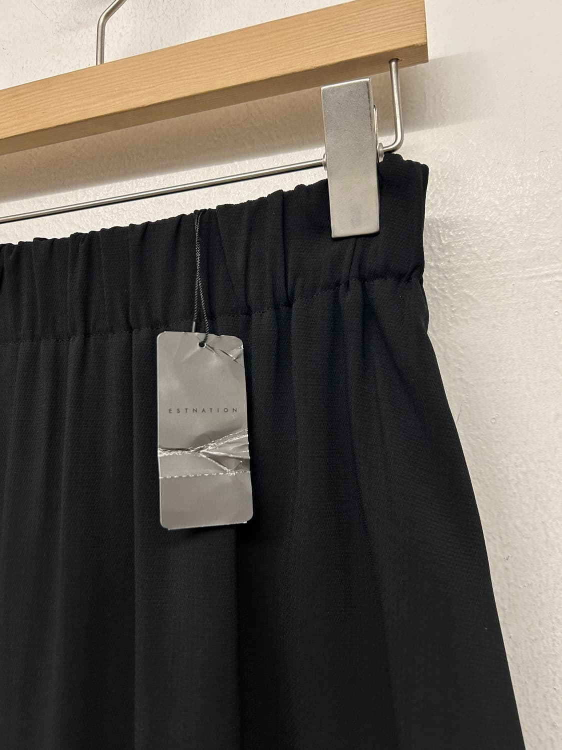 ESTNATION 레이온 블랙 스커트 (JAPAN MADE) 상품이미지3