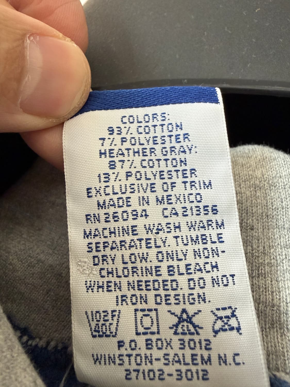 90‘s Champion Vintage Hoodie blue 상품이미지5