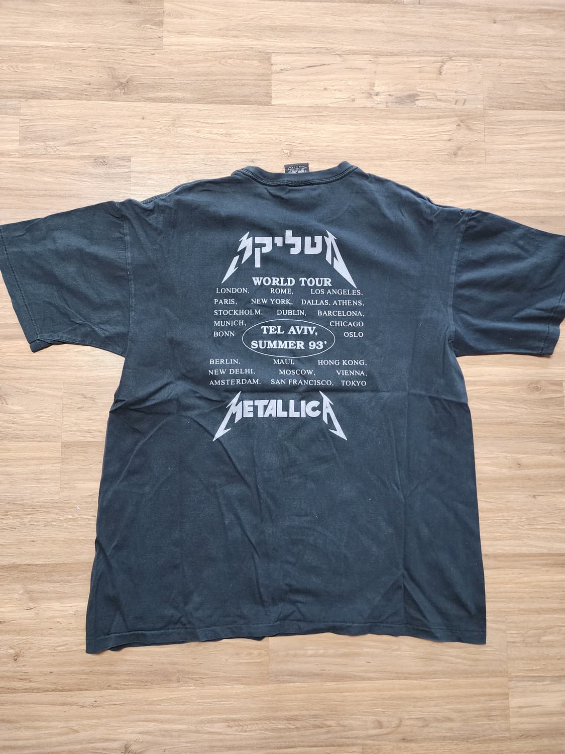 [90s 빈티지] 메탈리카 반팔 XL 싱글스티치 자이언트 상품이미지7