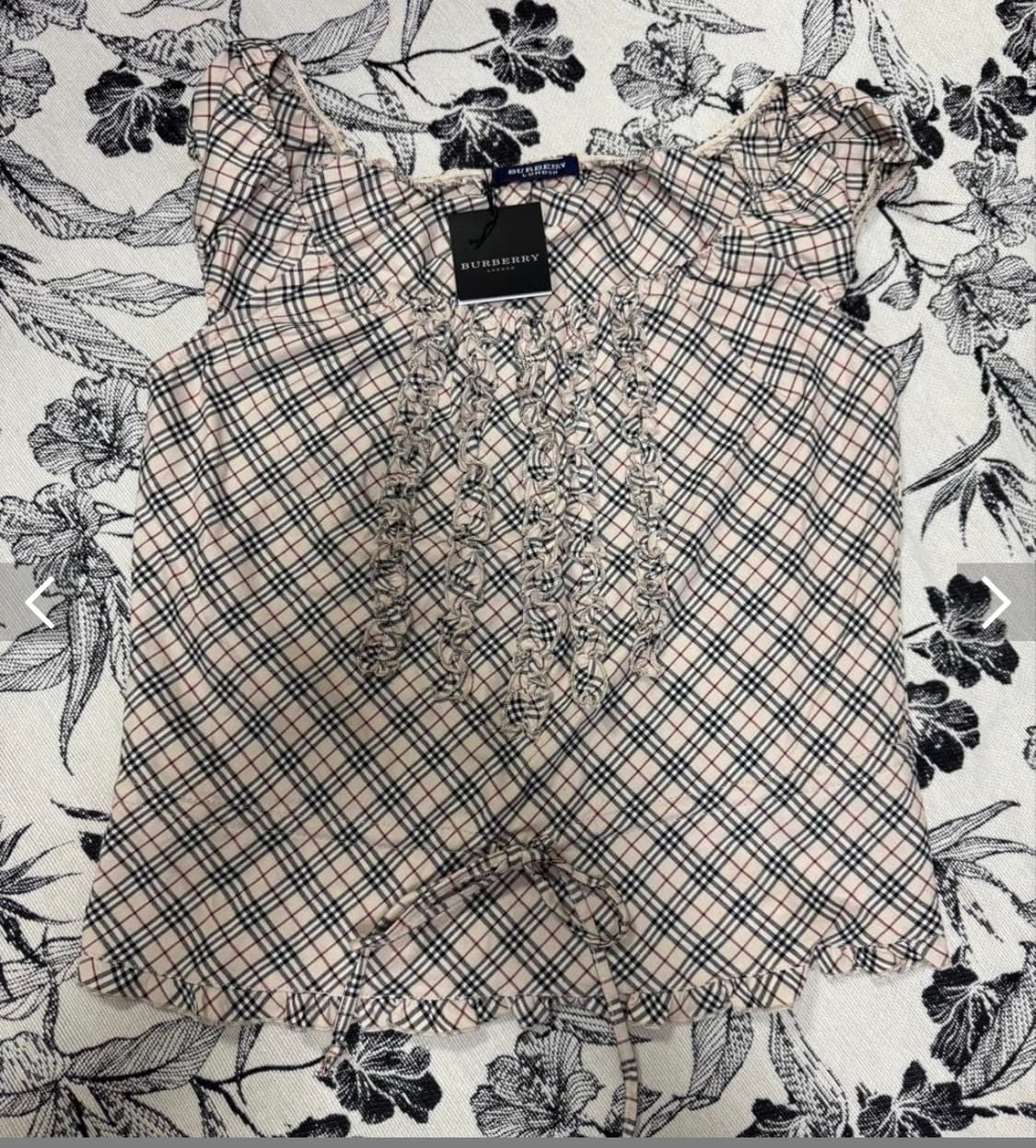 택제품) burberry london label 노바체크 나시 상품이미지2