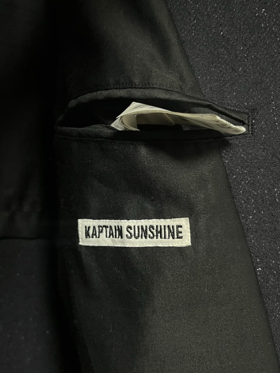 [42] 캡틴선샤인 / 23FW 울 멜튼 피코트 / 네이비 상품이미지10