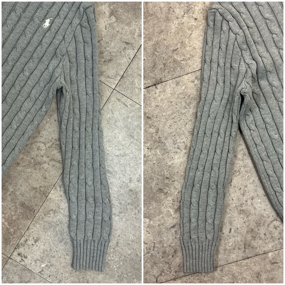 폴로 랄프로렌 꽈배기 니트 그레이 M #csz2544 상품이미지6