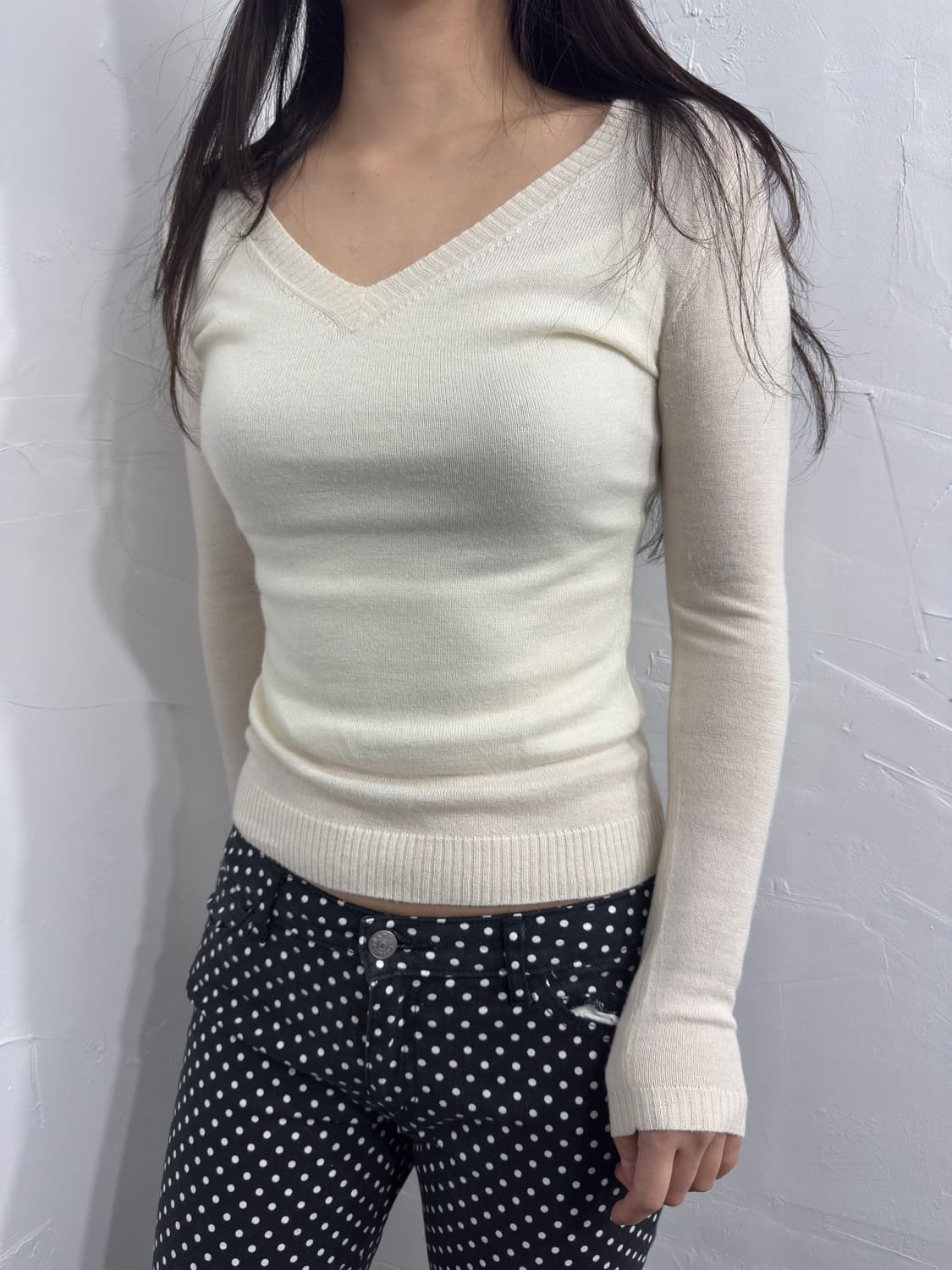 body dressing knit slim top 상품이미지2