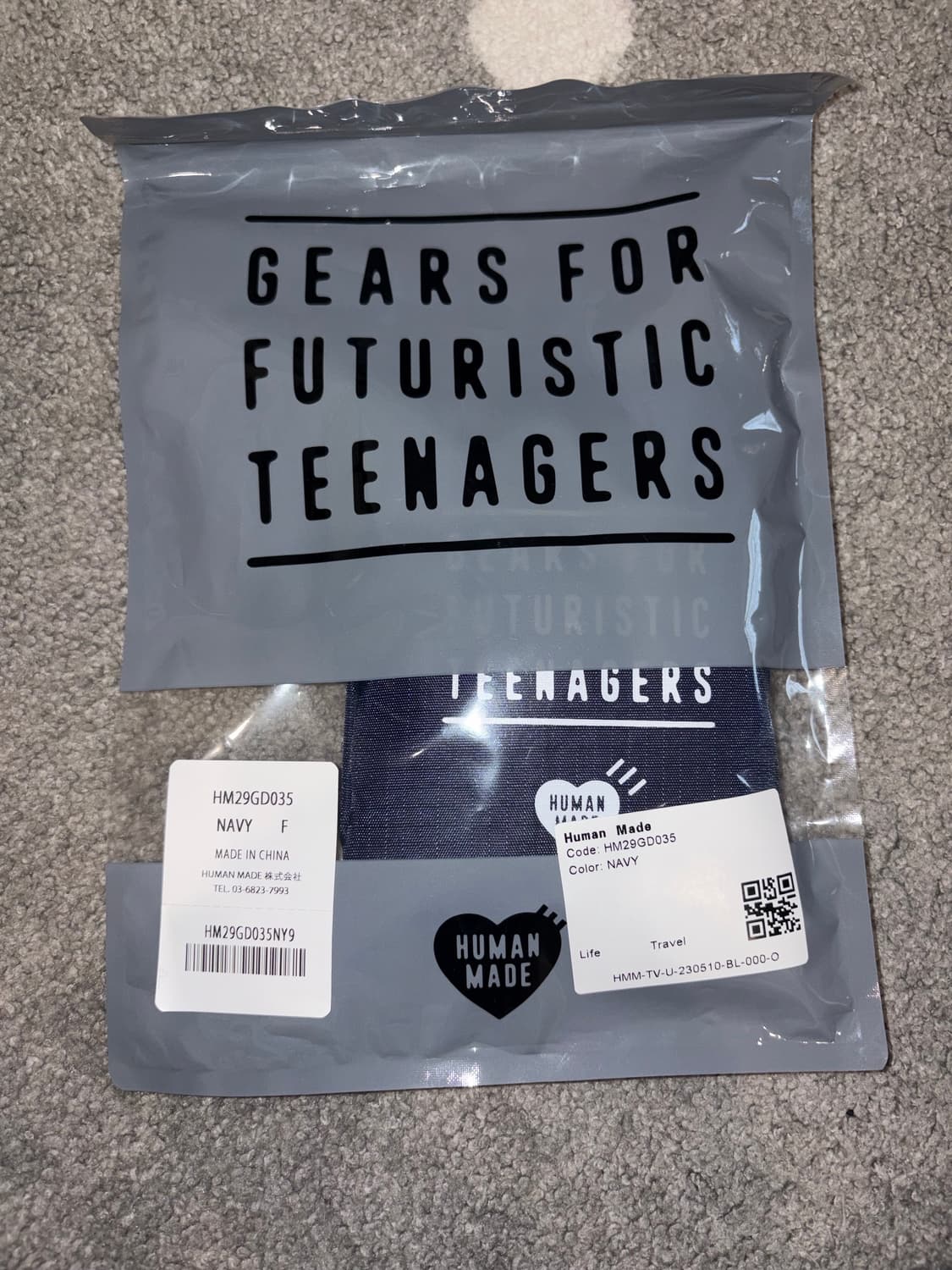 (24일만 판매) 새상품 휴먼메이드 거셋 케이스 스몰 네이비 상품이미지5