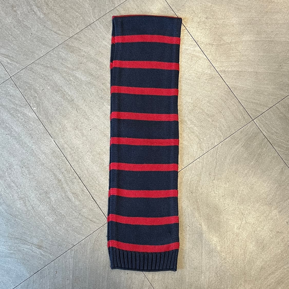 폴로 국내 매장 정품 코튼, 울 스트라이프 머플러 상품이미지5