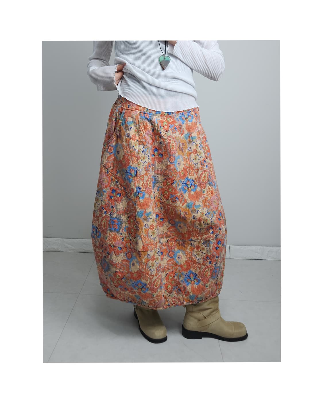 페이즐리 • 플로럴 스커트 상품이미지1