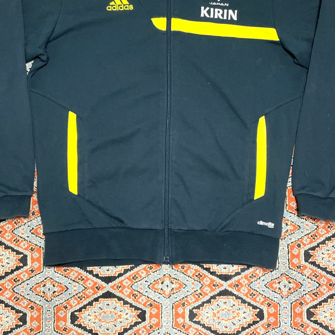 아디다스 일본 국대 기린 삼선 네이비 후드집업 남성L 상품이미지3