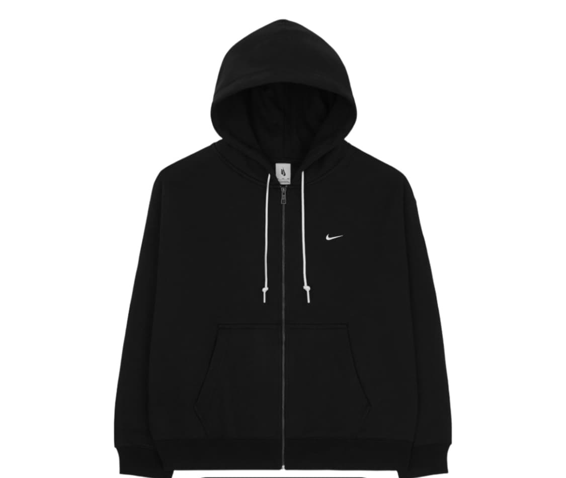 [L] 새상품 나이키 NRG 솔로 스우시 풀 집업 후드 블랙 - 아시아 상품이미지1