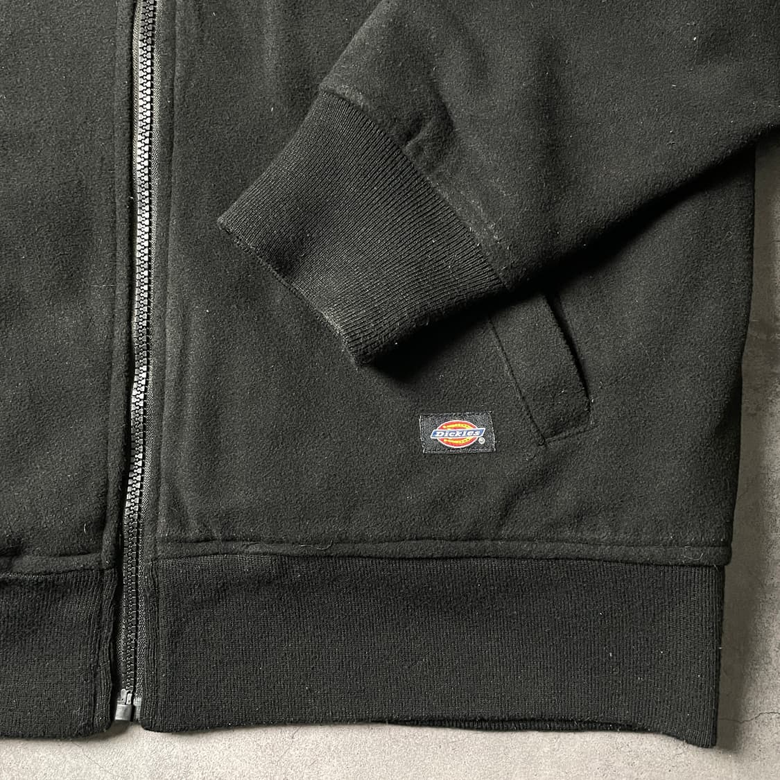 DICKIES 디키즈 빈티지 블랙 울 셰르파 후드 집업 A00805 상품이미지5