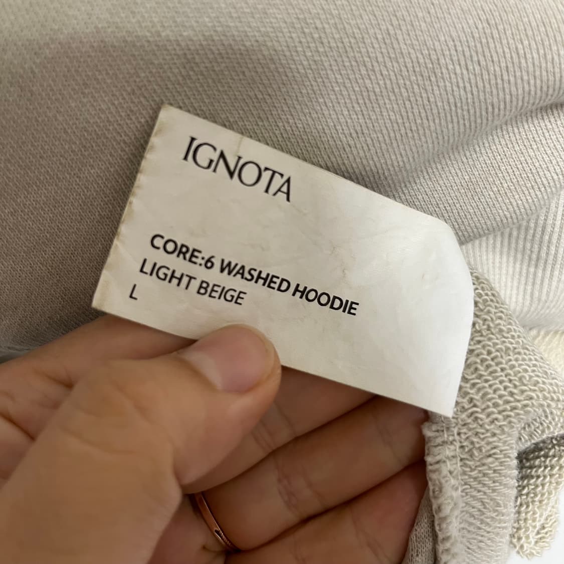 이그노타 워시드 후드 L 상품이미지4