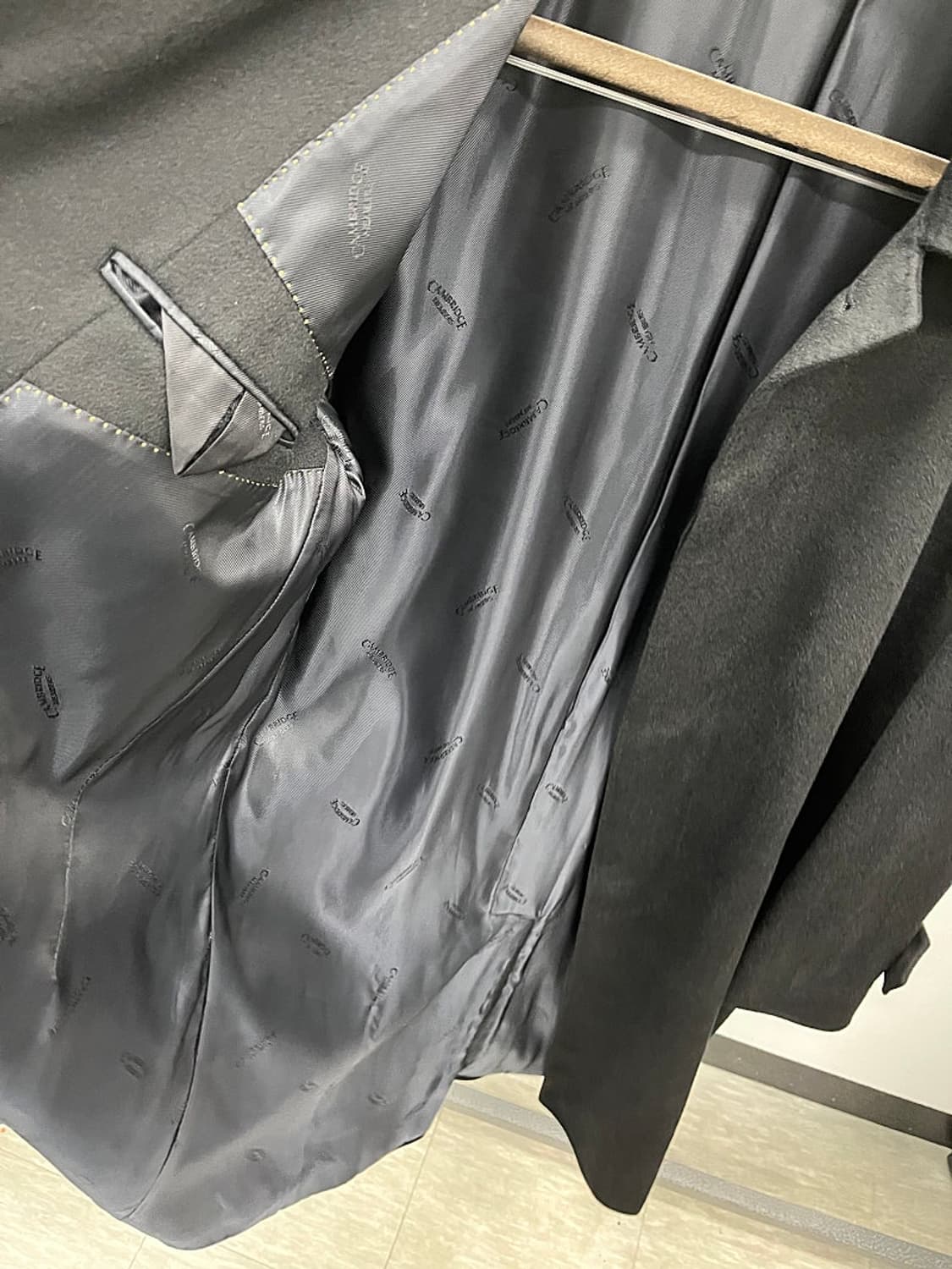 100-105) 캠브릿지 캐시미어100% 코트 상품이미지4