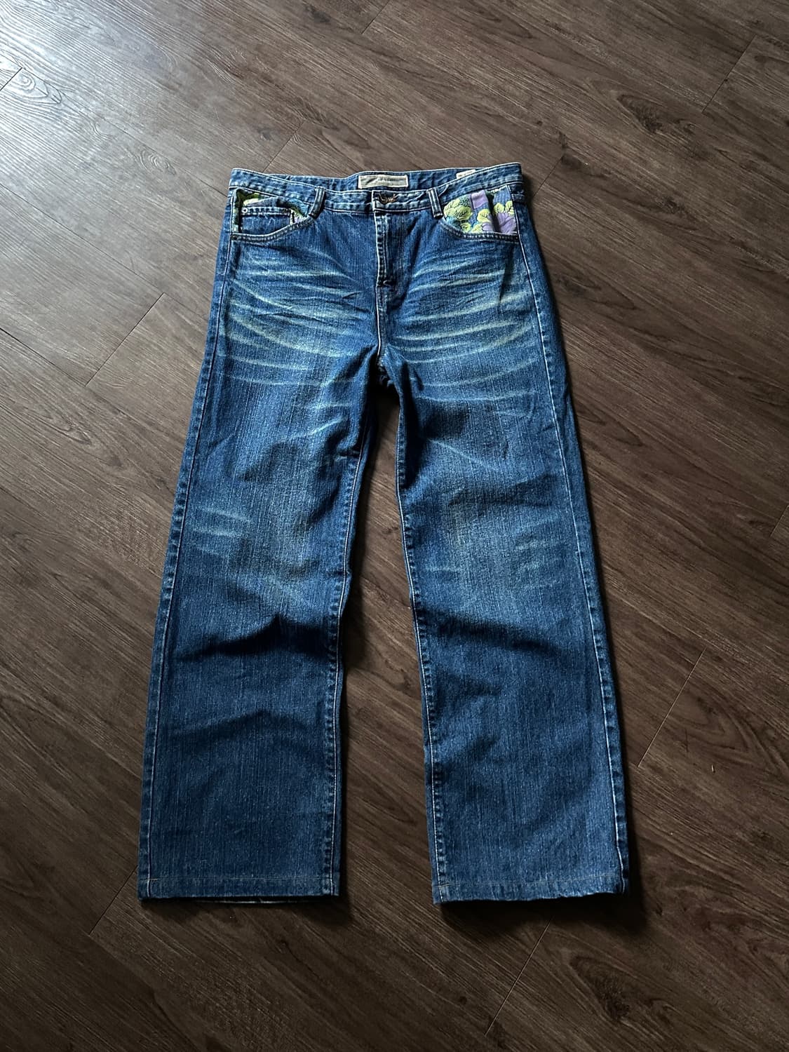 GAM 플로럴 루즈 스트레이트 진 상품이미지7