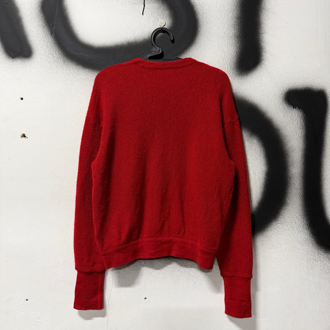 라코스테 서광 레드 딥 브이넥 울 100% 가디건 상품이미지2