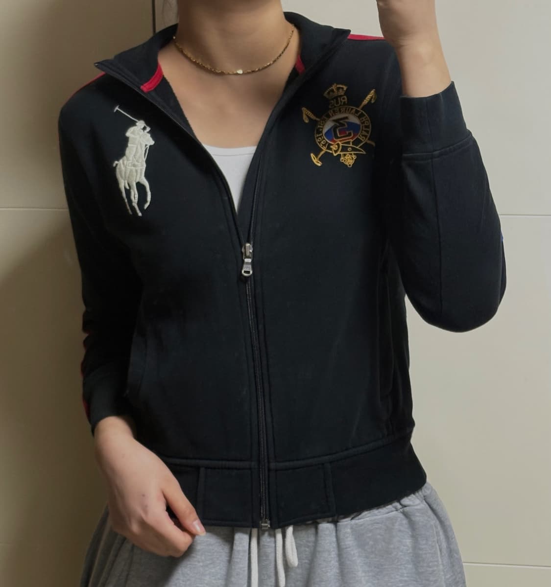 폴로 랄프로렌 빅포니 러시어 블랙 져지 집업  상품이미지1