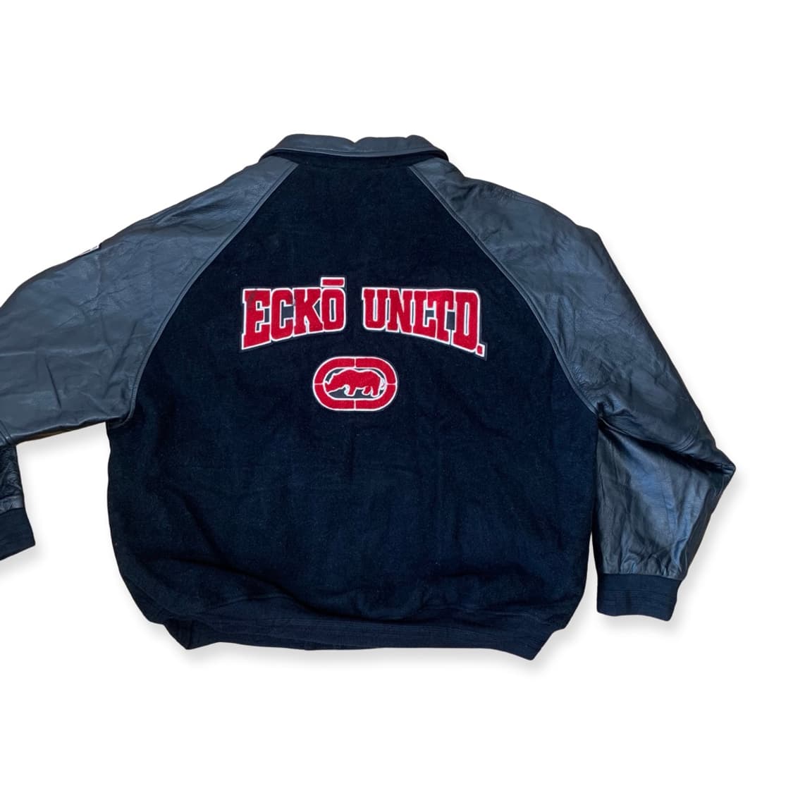 빈티지 울 레더 바시티 자켓 2XL 상품이미지2