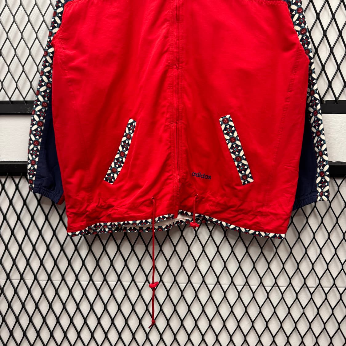 00s 아디다스 올드스쿨 바람막이 사이드 트랙 포인트 네이비 레드 상품이미지4