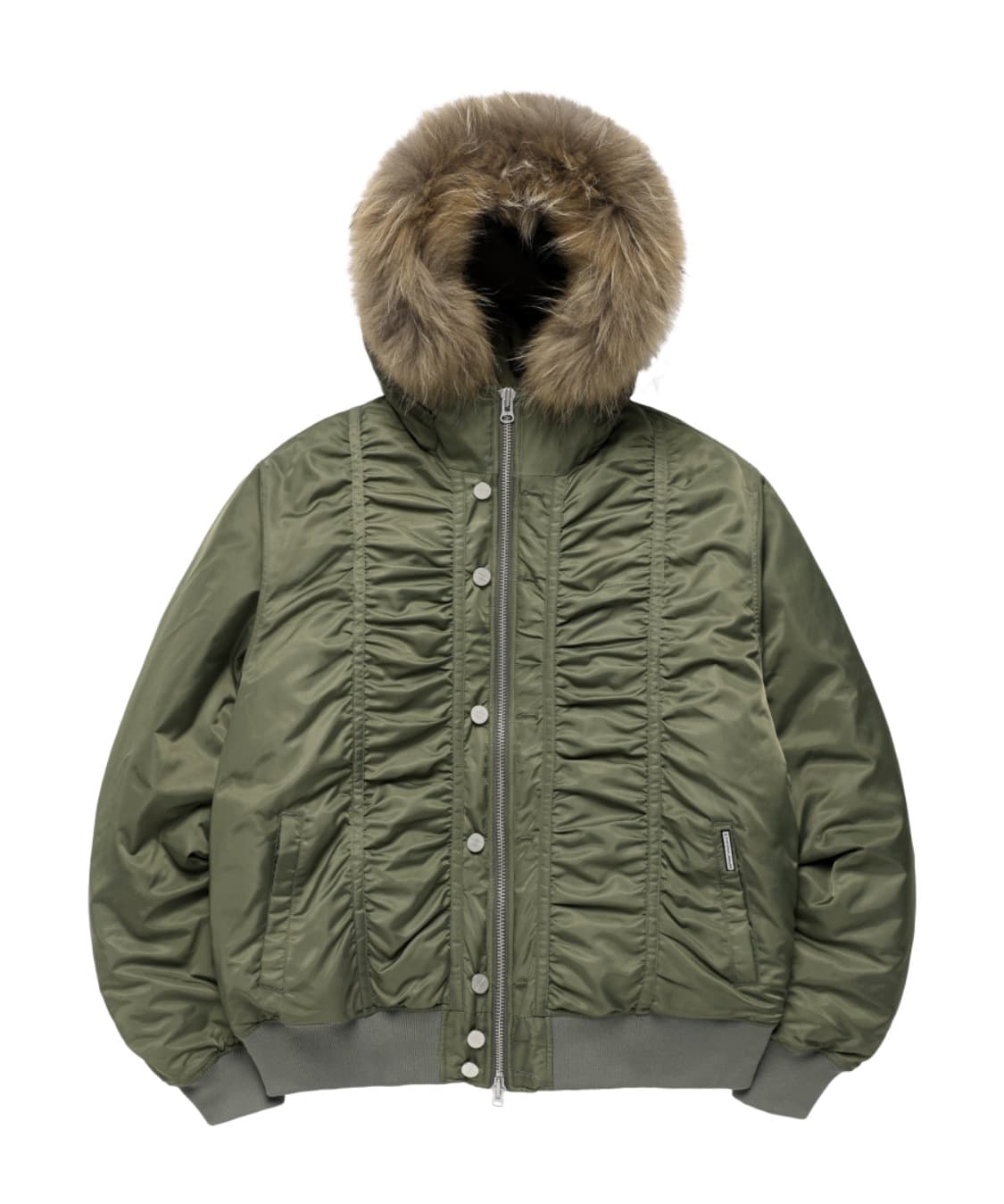 더바이닐하우스 FUR HOODED MA-1 JACKET 상품이미지1