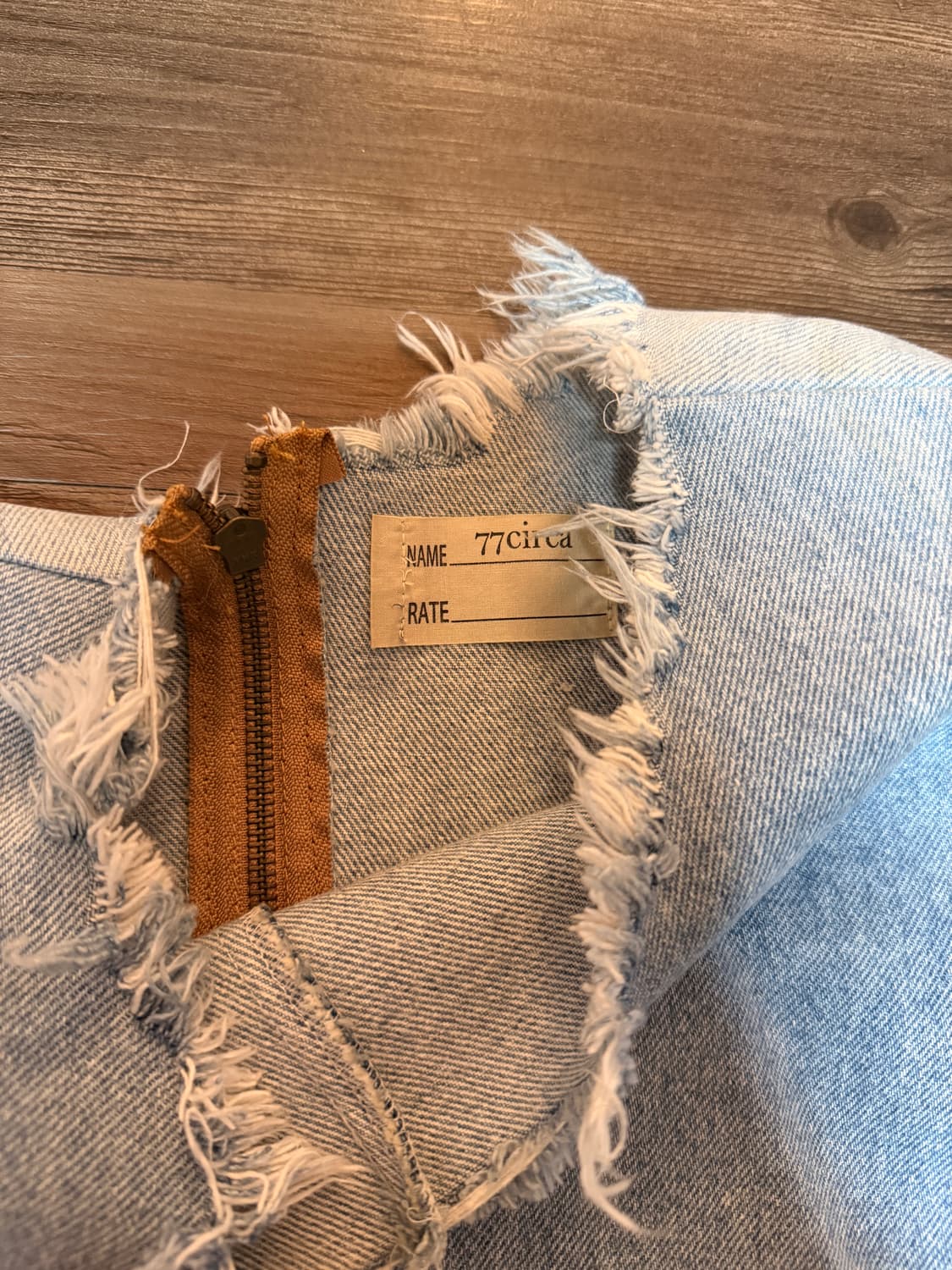 77circa 데님 크롭 자켓 상품이미지6