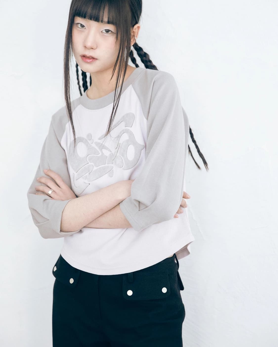 [onska] 온스카 PRINT RAGLAN T-SHIRT 래글런 티셔츠 상품이미지2