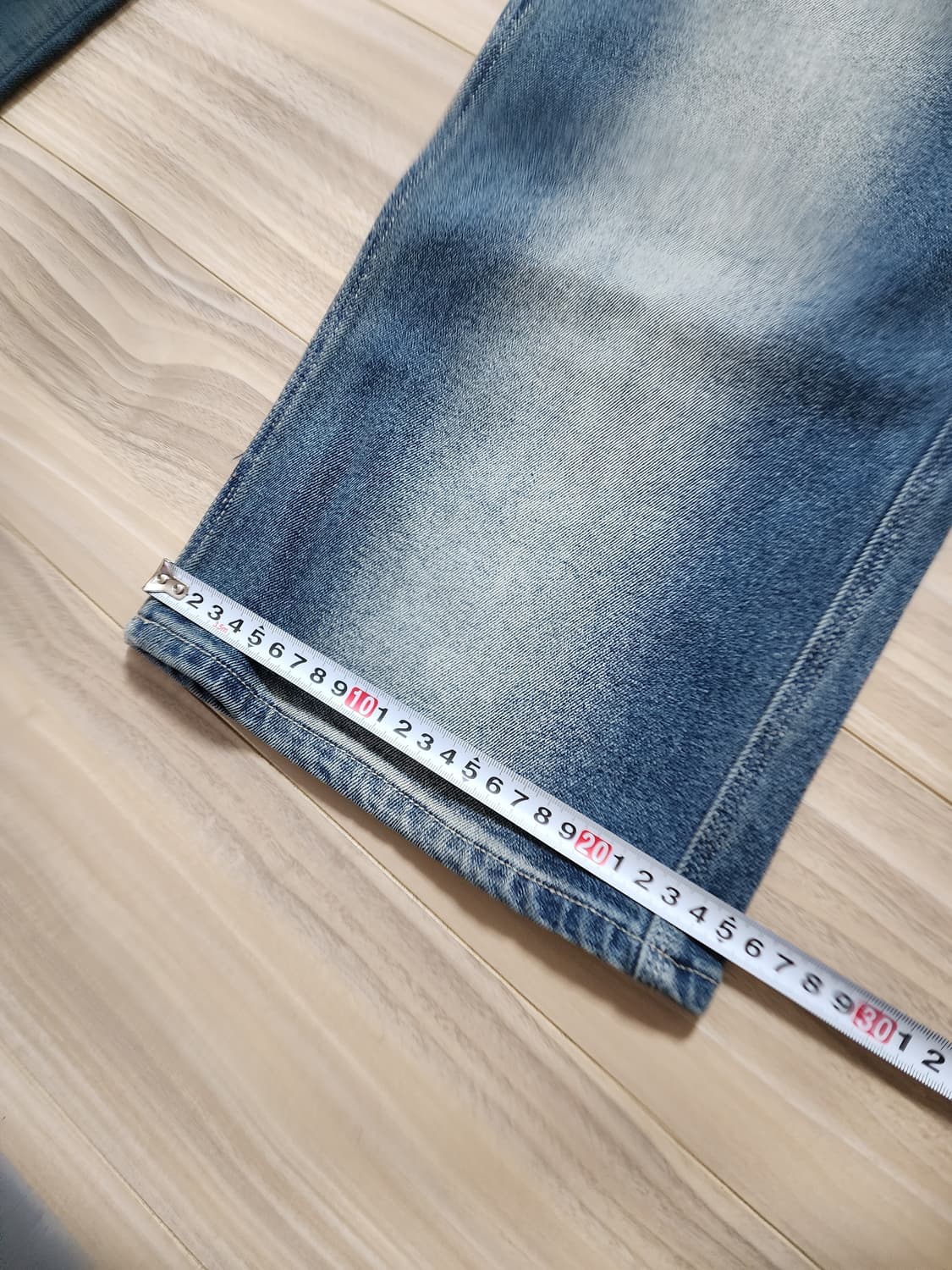 남성히든밴딩카펜터와이드데님팬츠30사이즈 상품이미지6