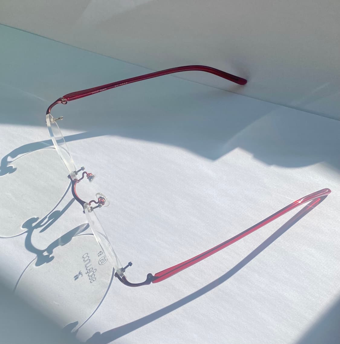 꾸레쥬 무테 레드 긱시크 안경 #디올 #미우미우 상품이미지8