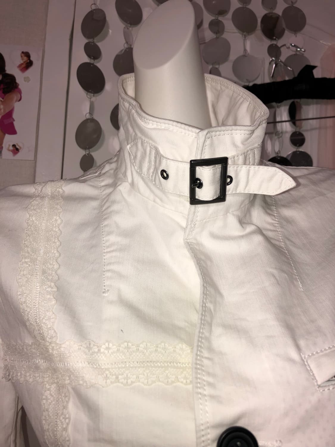 dot white buckle outer 상품이미지5