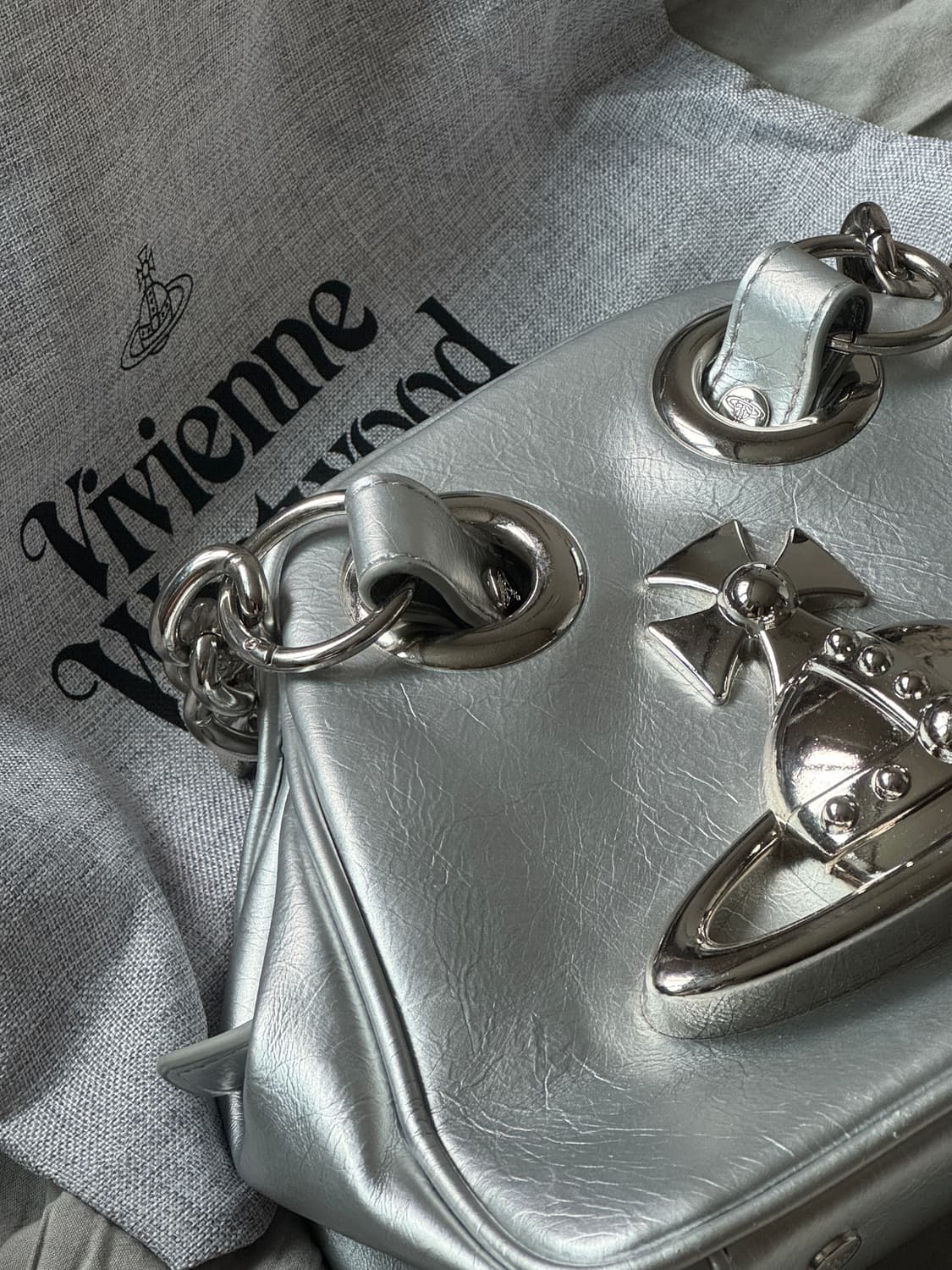 비비안웨스트우드 실버 야스민백 상품이미지1