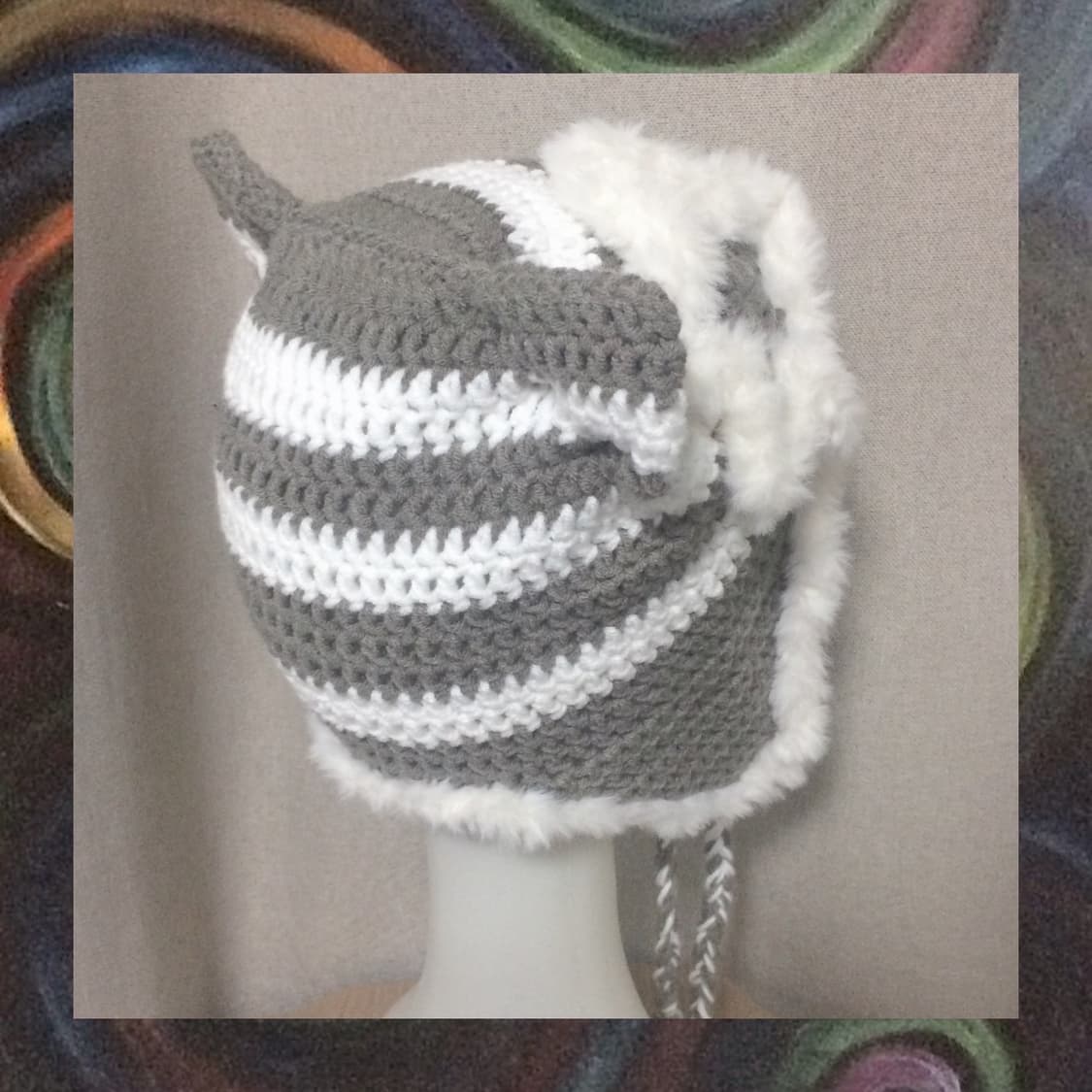 { 별 포인트 이어플랩 고양이비니 (캣비니) } Handmade. 상품이미지3