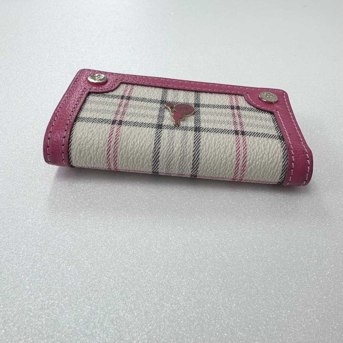 Beanpole 빈폴 핑크 미니 키링 3단 지갑 상품이미지4