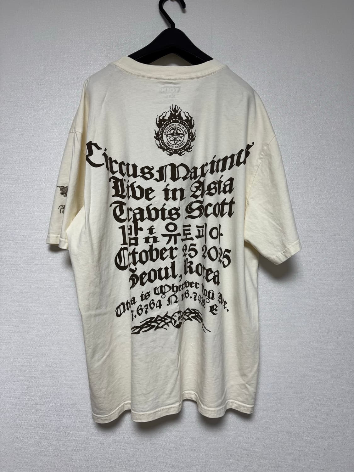 트래비스스캇 콘서트 머천 티셔츠 2xl 상품이미지2