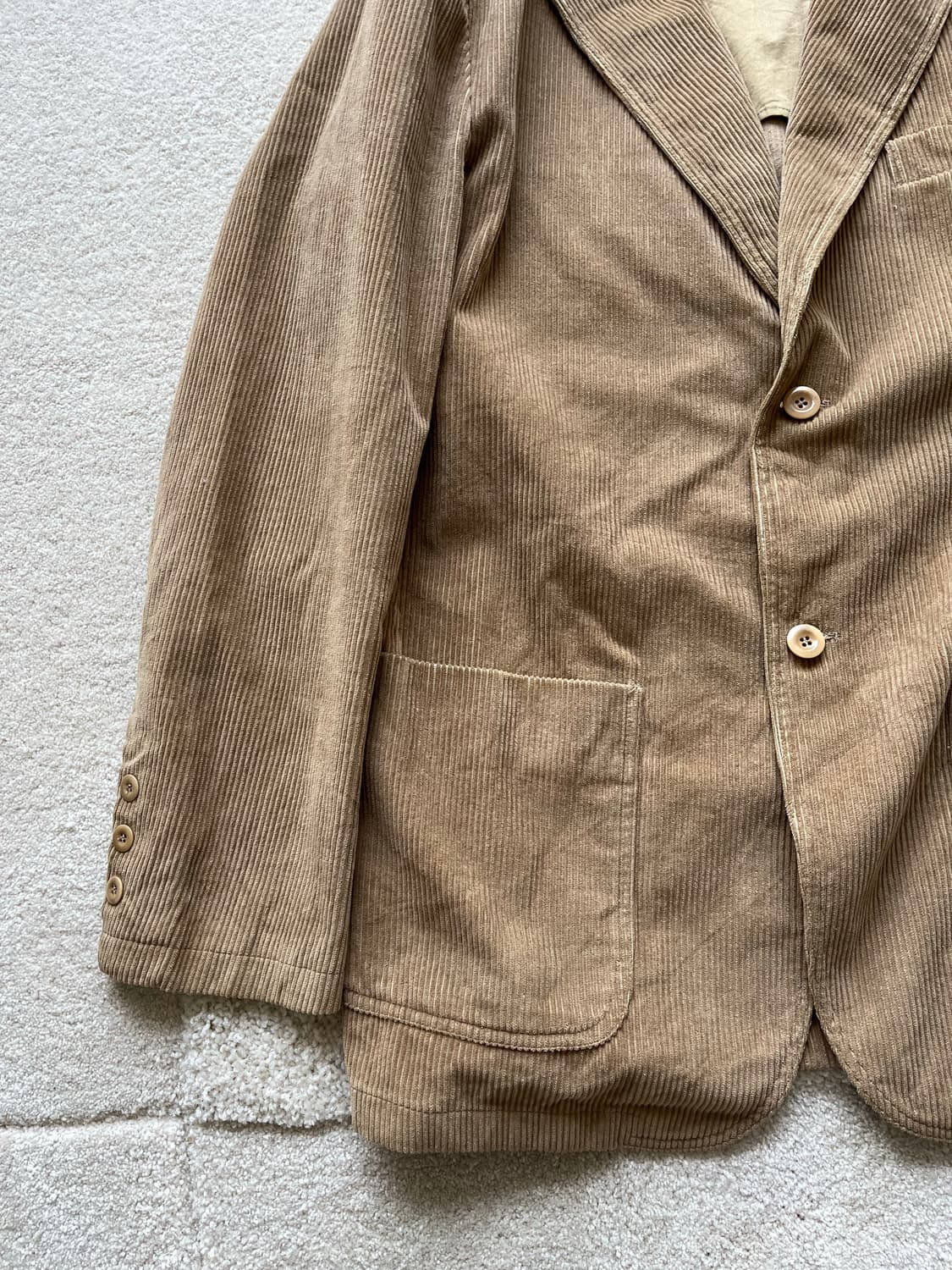 버버리 베이지 코듀로이 자켓 (105) 상품이미지4